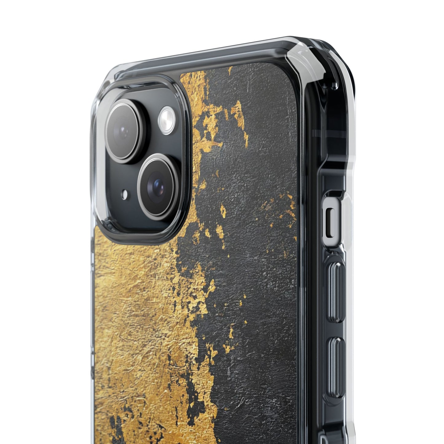 Stylish Magnetic Phone Case | Gold and Black Marble Design, Durable Slim Shell, Gift for Her, Trendy Tech Accessory, Customizable Cases