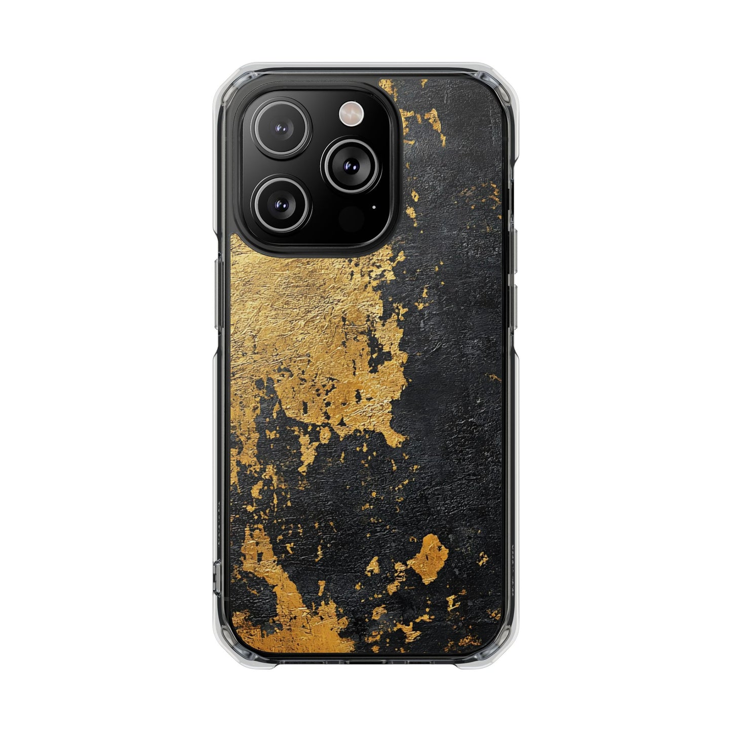 Stylish Magnetic Phone Case | Gold and Black Marble Design, Durable Slim Shell, Gift for Her, Trendy Tech Accessory, Customizable Cases