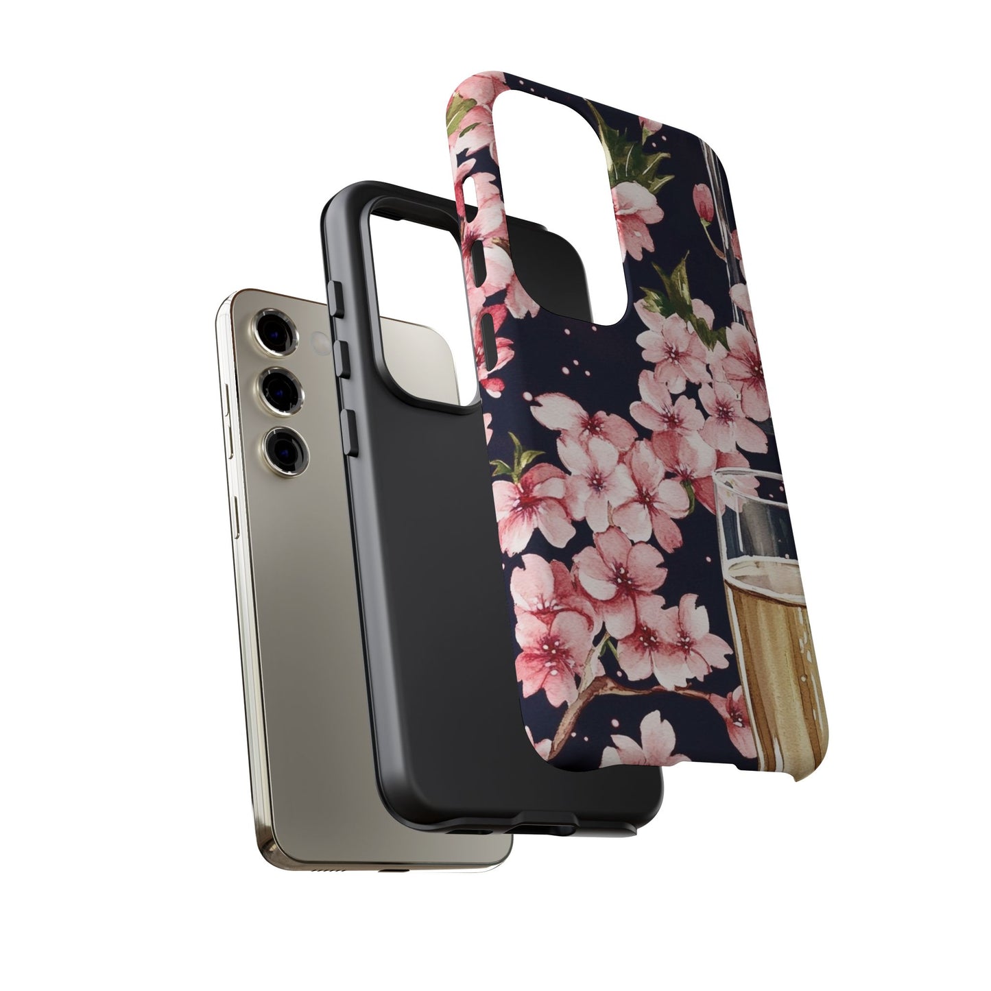 Chic Phone Case with Floral Design, Elegant Phone Cover for Women, Gift for Birthdays, Mother's Day, or Celebrations