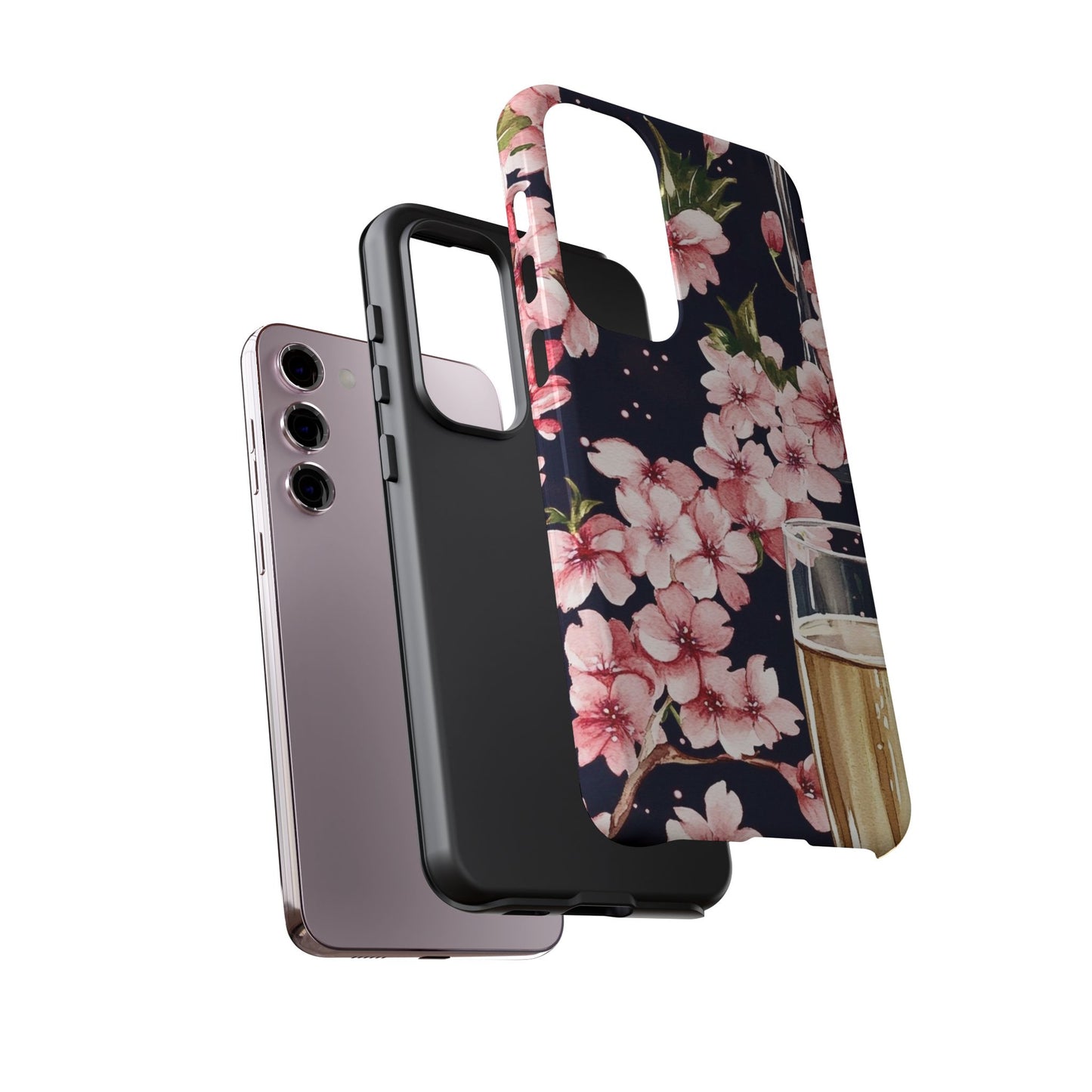 Chic Phone Case with Floral Design, Elegant Phone Cover for Women, Gift for Birthdays, Mother's Day, or Celebrations