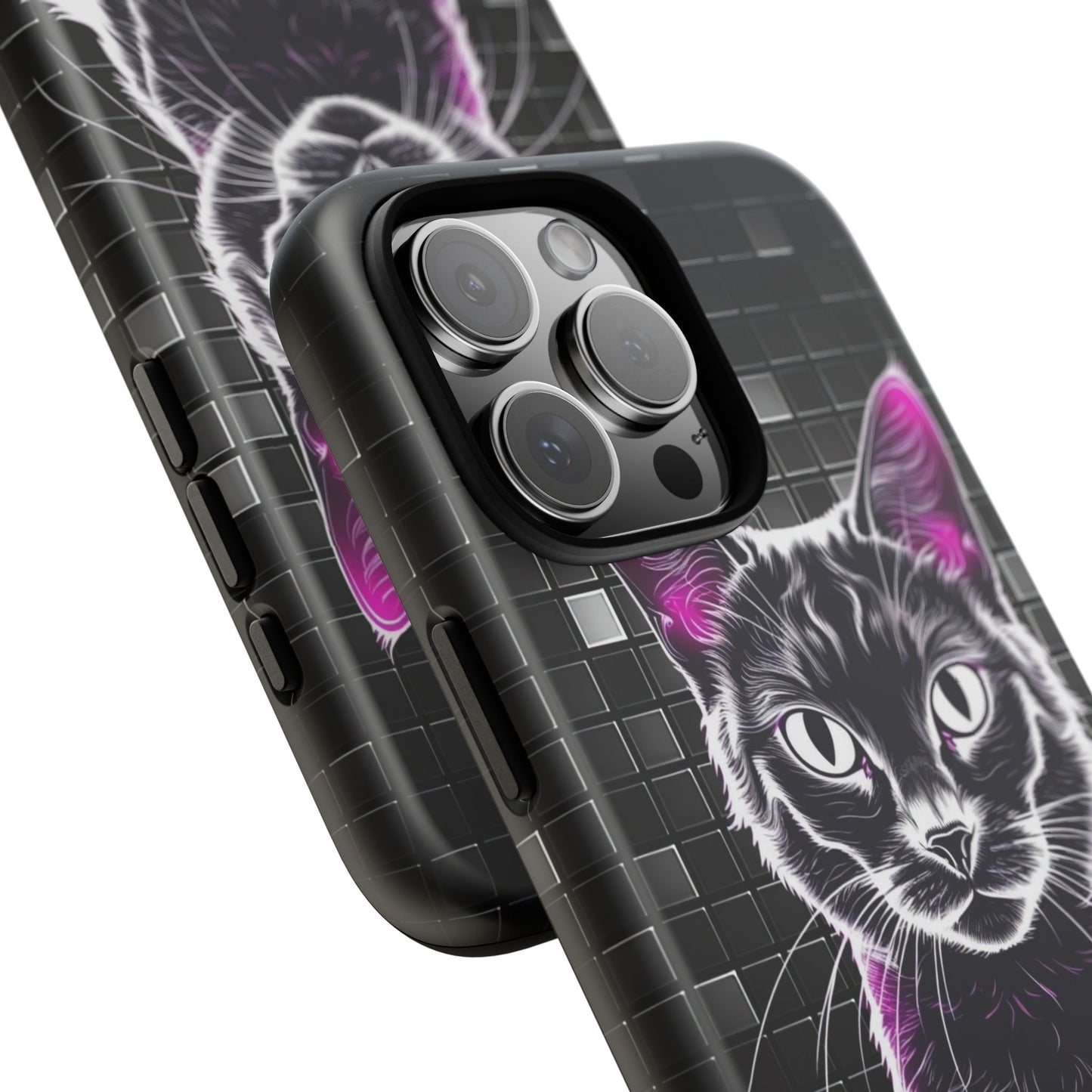 Cat Phone Case - Meow Magic, Cute Cat Lover Gift, Cat Mom Accessory, Pet-Themed Phone Cover, Stylish Cat Art Case