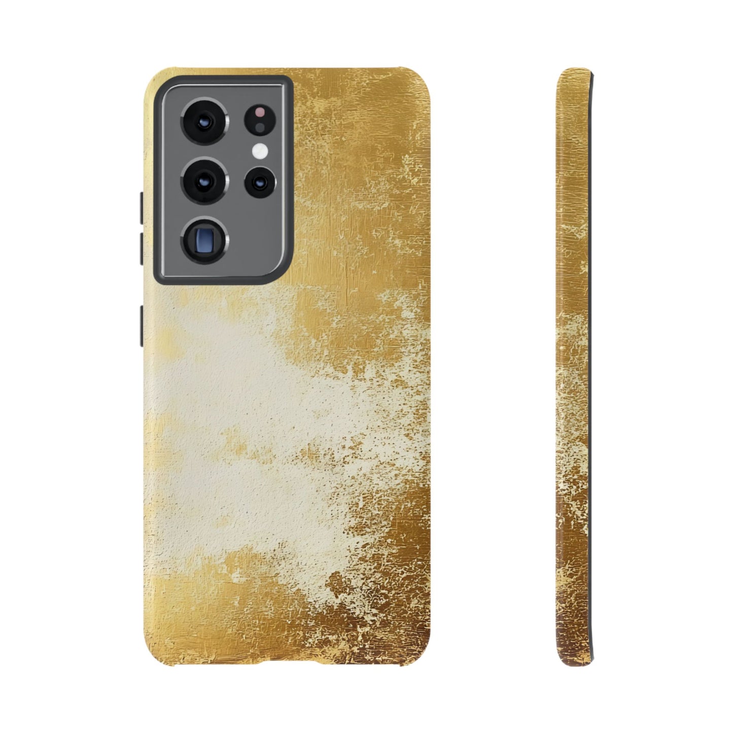 Stylish Phone Case - Gold Texture, Tough Cases, Protective Cover, Gift for Him, Glamorous Phone Accessory