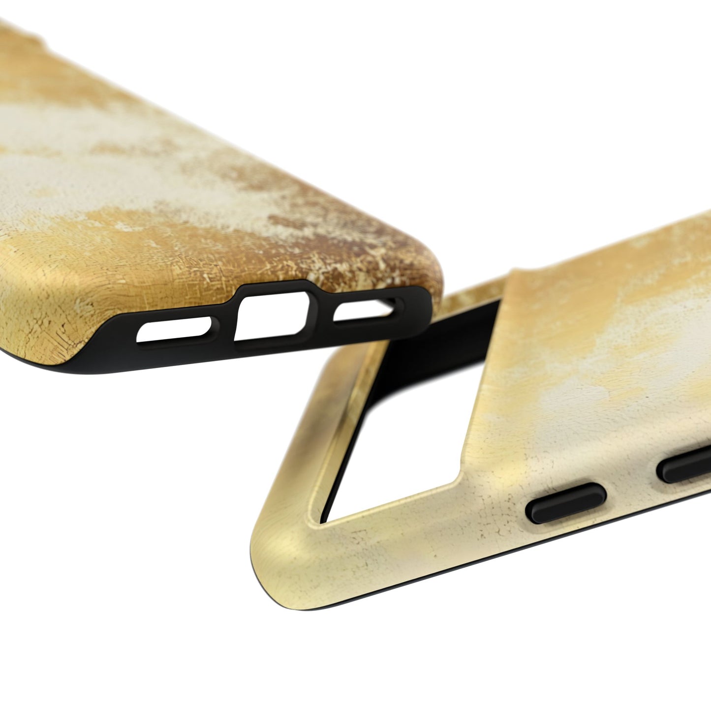 Stylish Phone Case - Gold Texture, Tough Cases, Protective Cover, Gift for Him, Glamorous Phone Accessory