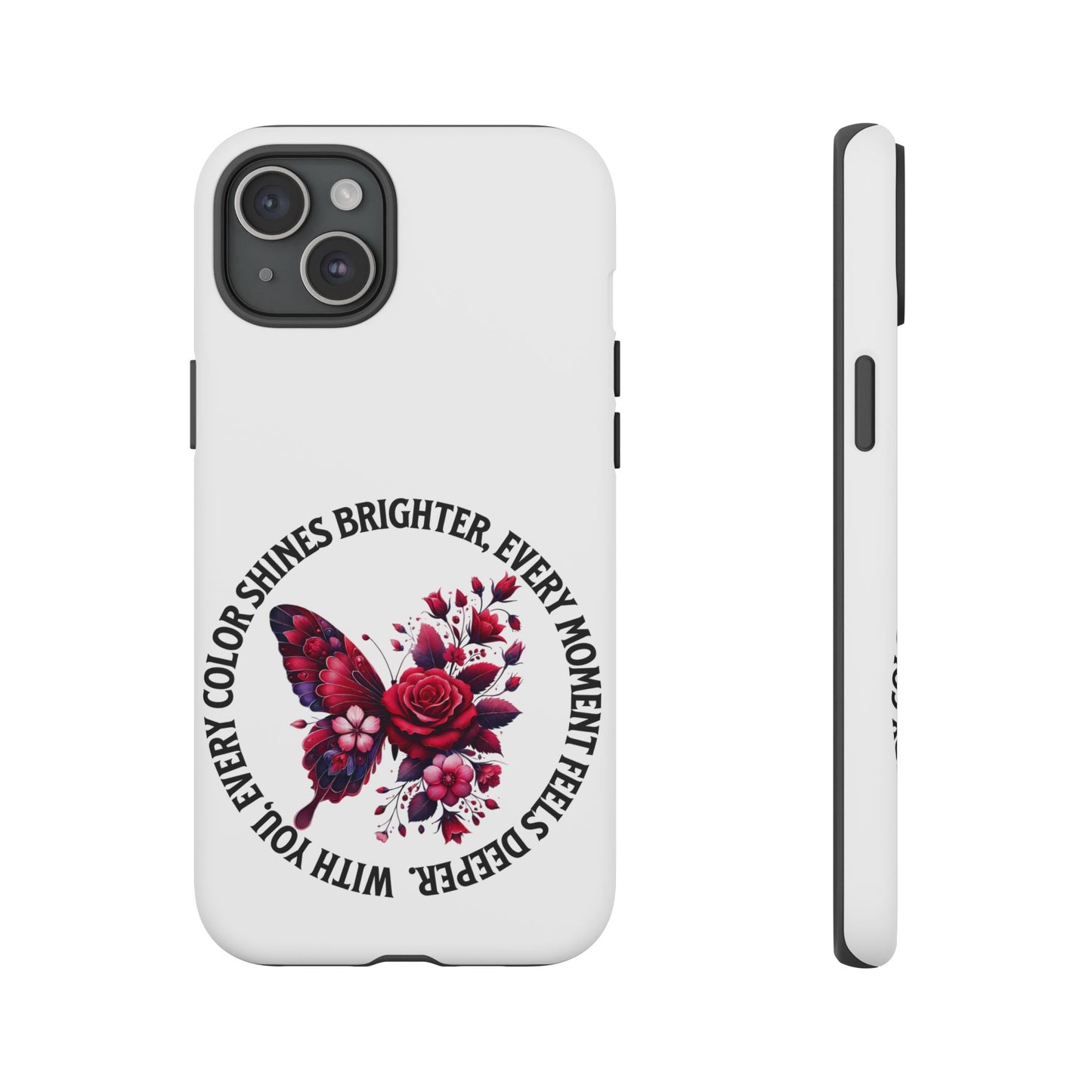 Artistic Phone Case with Butterfly and Quote, Gift for Nature Lovers, Stylish Accessory for All Occasions, Trendy Phone Cover, Floral [...]