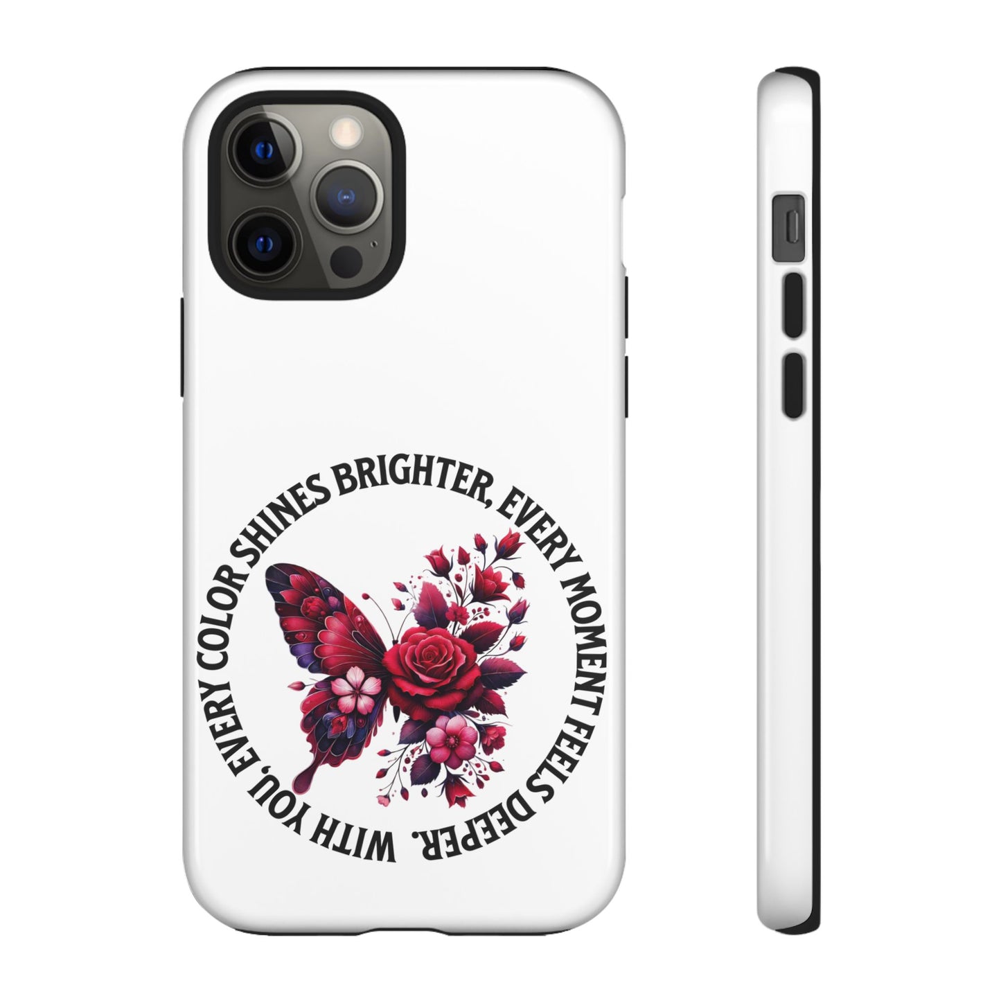 Artistic Phone Case with Butterfly and Quote, Gift for Nature Lovers, Stylish Accessory for All Occasions, Trendy Phone Cover, Floral [...]