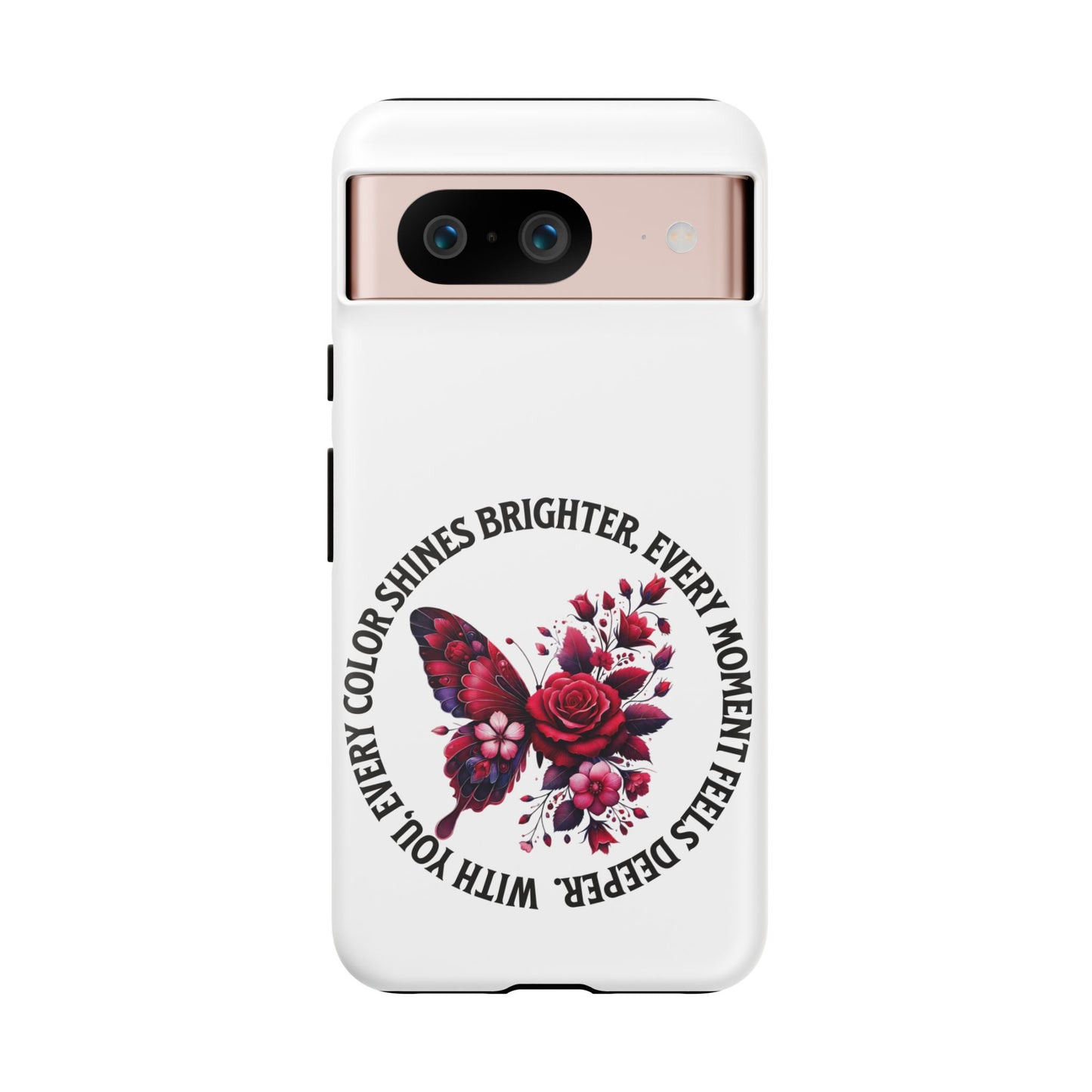 Artistic Phone Case with Butterfly and Quote, Gift for Nature Lovers, Stylish Accessory for All Occasions, Trendy Phone Cover, Floral [...]