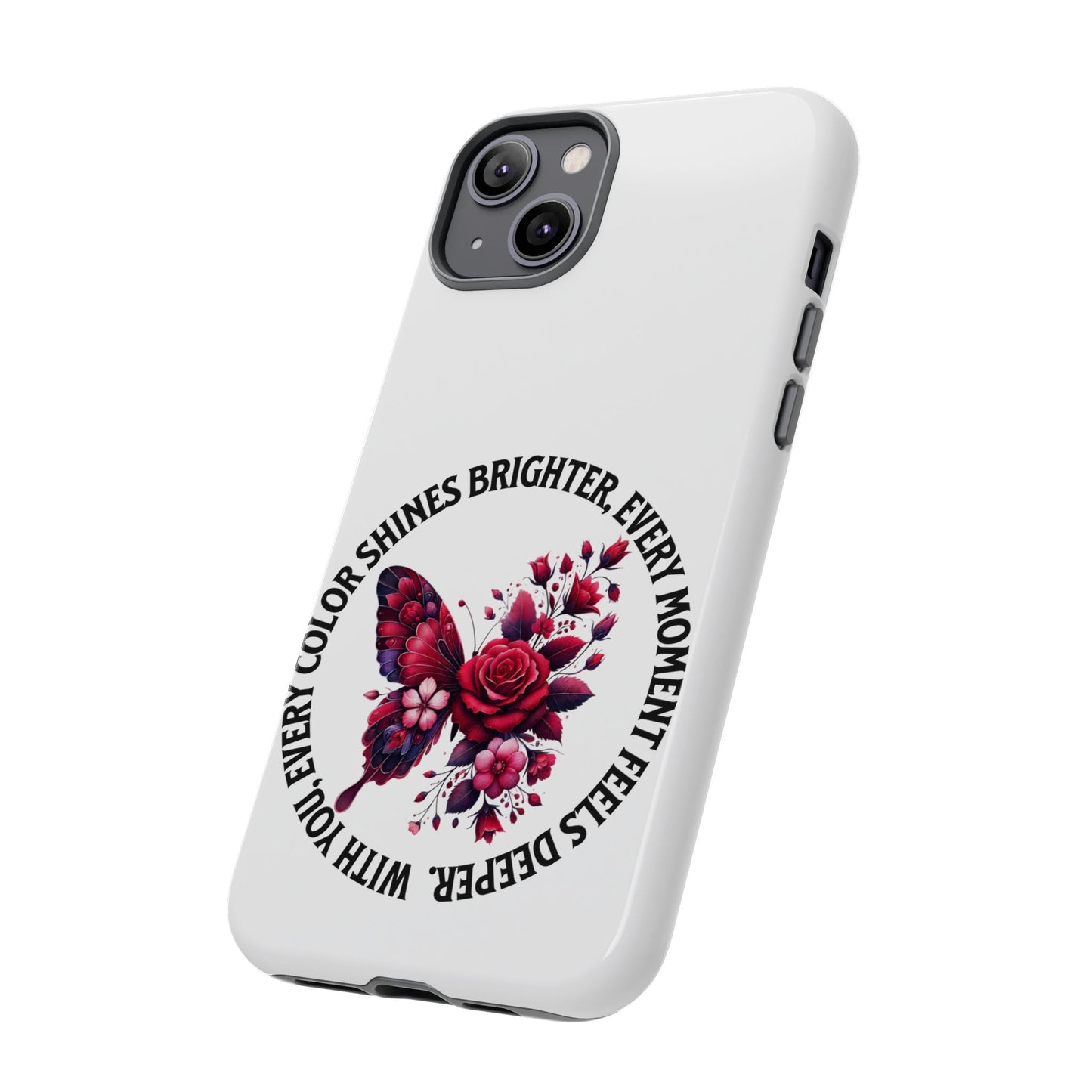 Artistic Phone Case with Butterfly and Quote, Gift for Nature Lovers, Stylish Accessory for All Occasions, Trendy Phone Cover, Floral [...]
