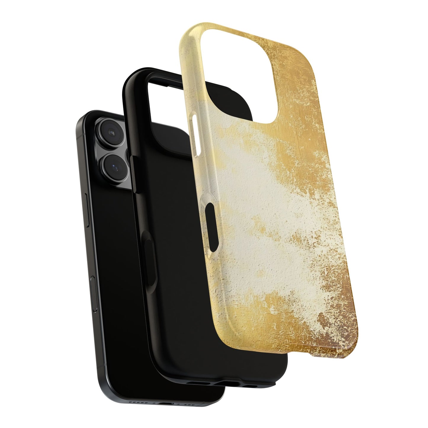 Stylish Phone Case - Gold Texture, Tough Cases, Protective Cover, Gift for Him, Glamorous Phone Accessory