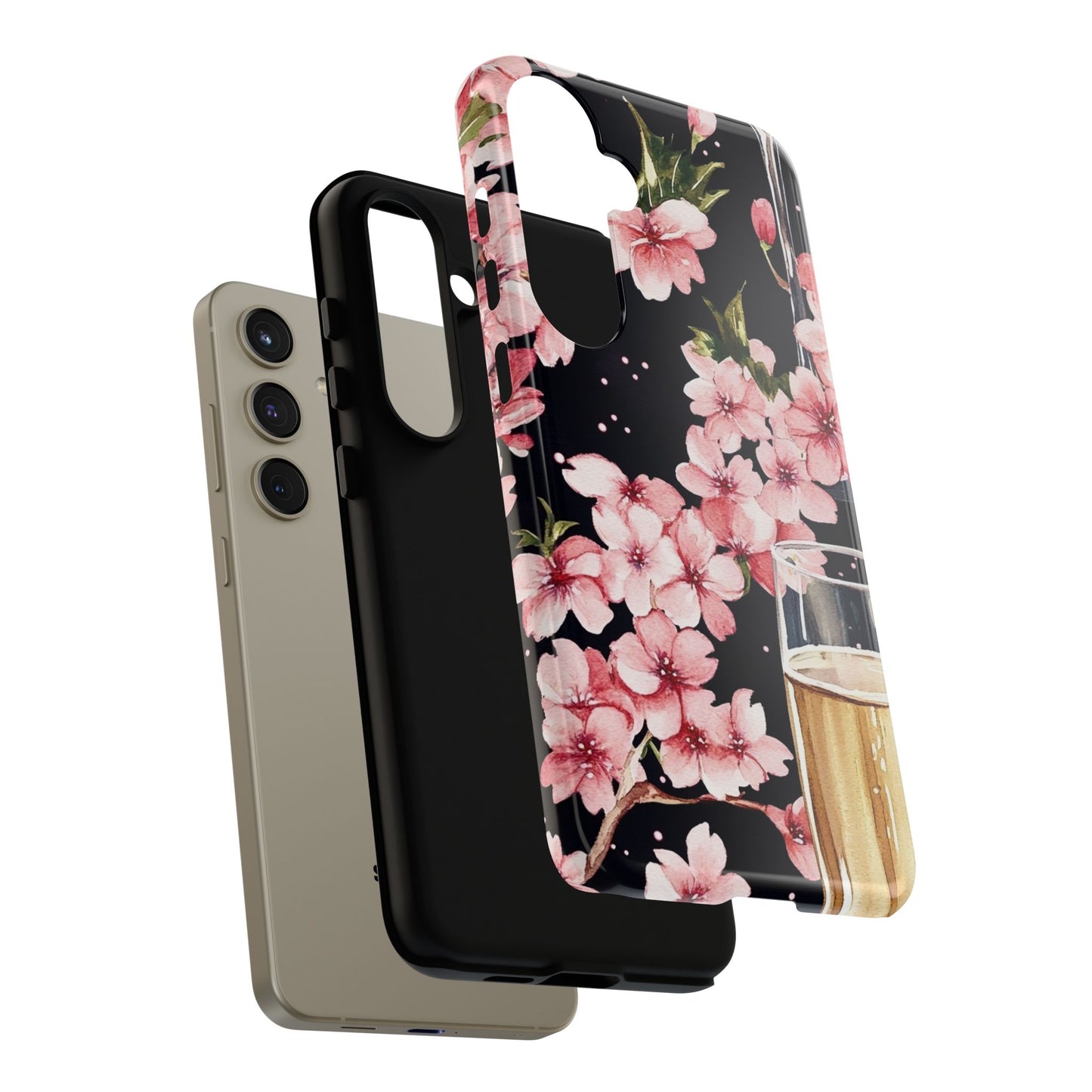 Chic Phone Case with Floral Design, Elegant Phone Cover for Women, Gift for Birthdays, Mother's Day, or Celebrations