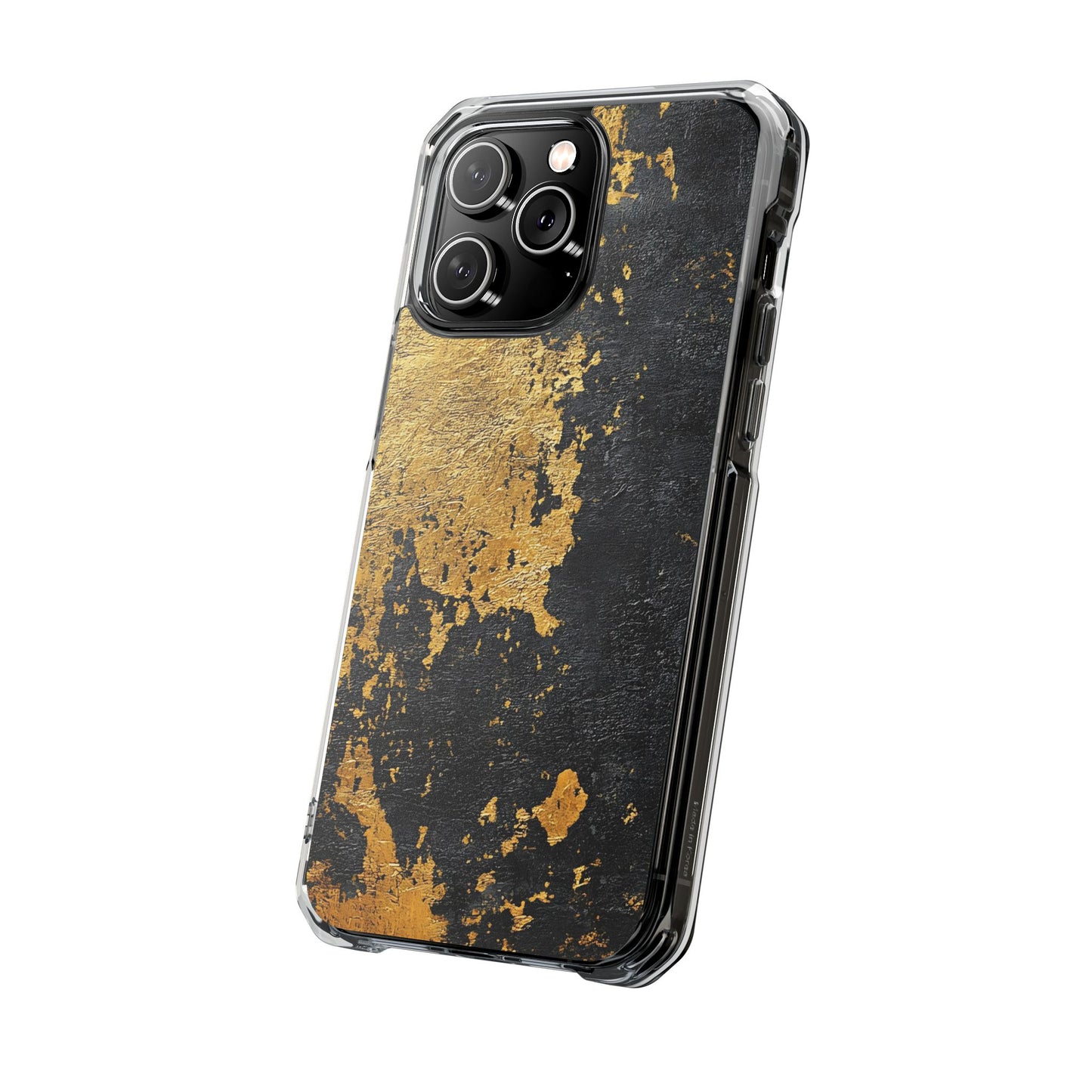 Stylish Magnetic Phone Case | Gold and Black Marble Design, Durable Slim Shell, Gift for Her, Trendy Tech Accessory, Customizable Cases