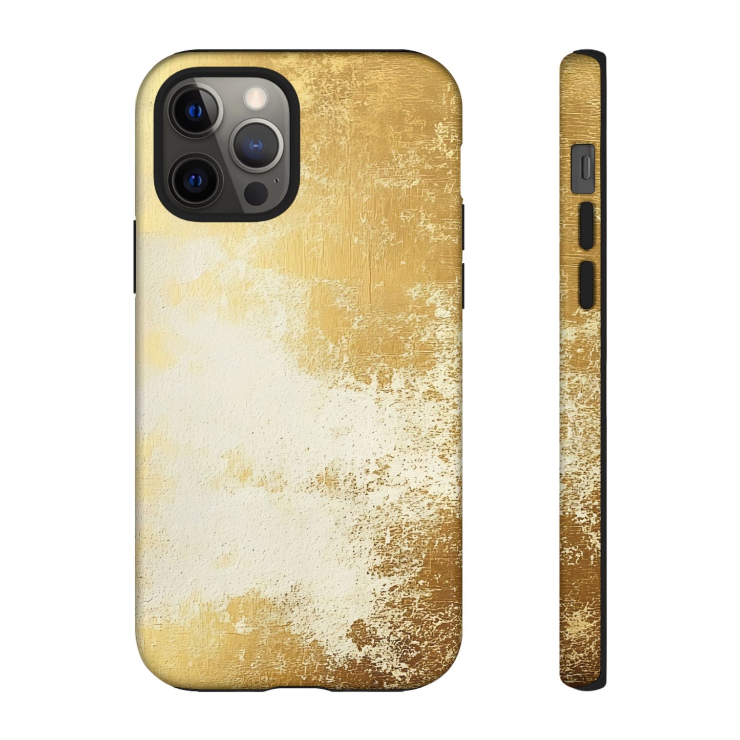 Stylish Phone Case - Gold Texture, Tough Cases, Protective Cover, Gift for Him, Glamorous Phone Accessory