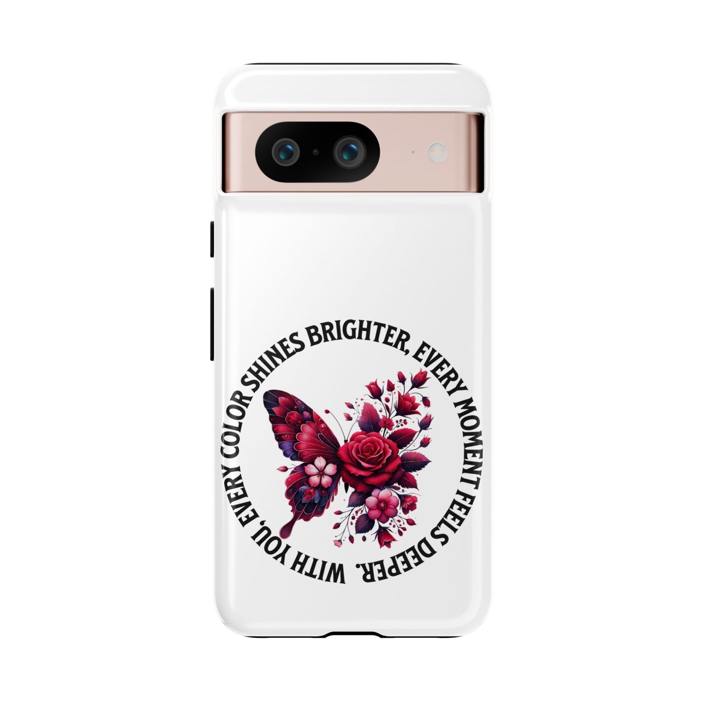 Artistic Phone Case with Butterfly and Quote, Gift for Nature Lovers, Stylish Accessory for All Occasions, Trendy Phone Cover, Floral [...]