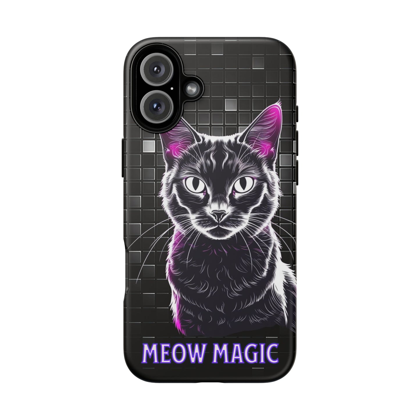Cat Phone Case - Meow Magic, Cute Cat Lover Gift, Cat Mom Accessory, Pet-Themed Phone Cover, Stylish Cat Art Case