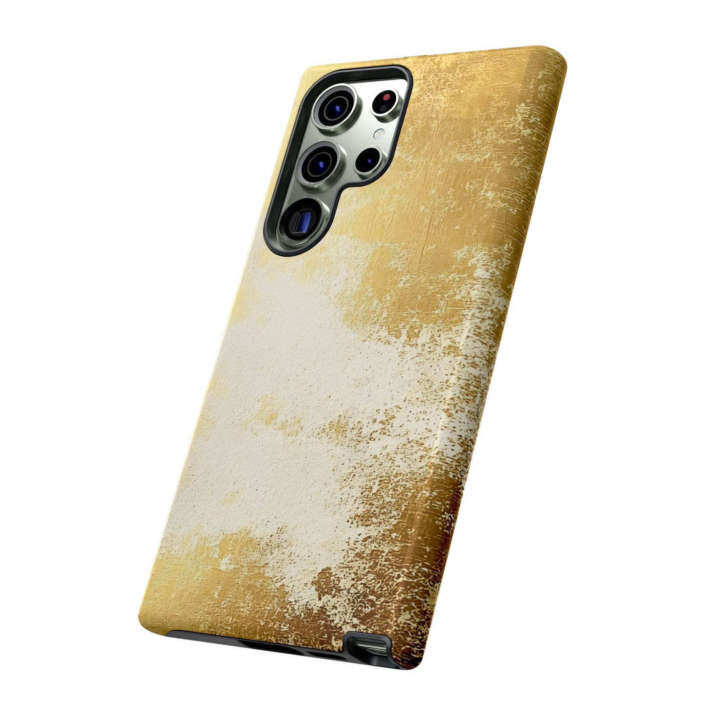 Stylish Phone Case - Gold Texture, Tough Cases, Protective Cover, Gift for Him, Glamorous Phone Accessory