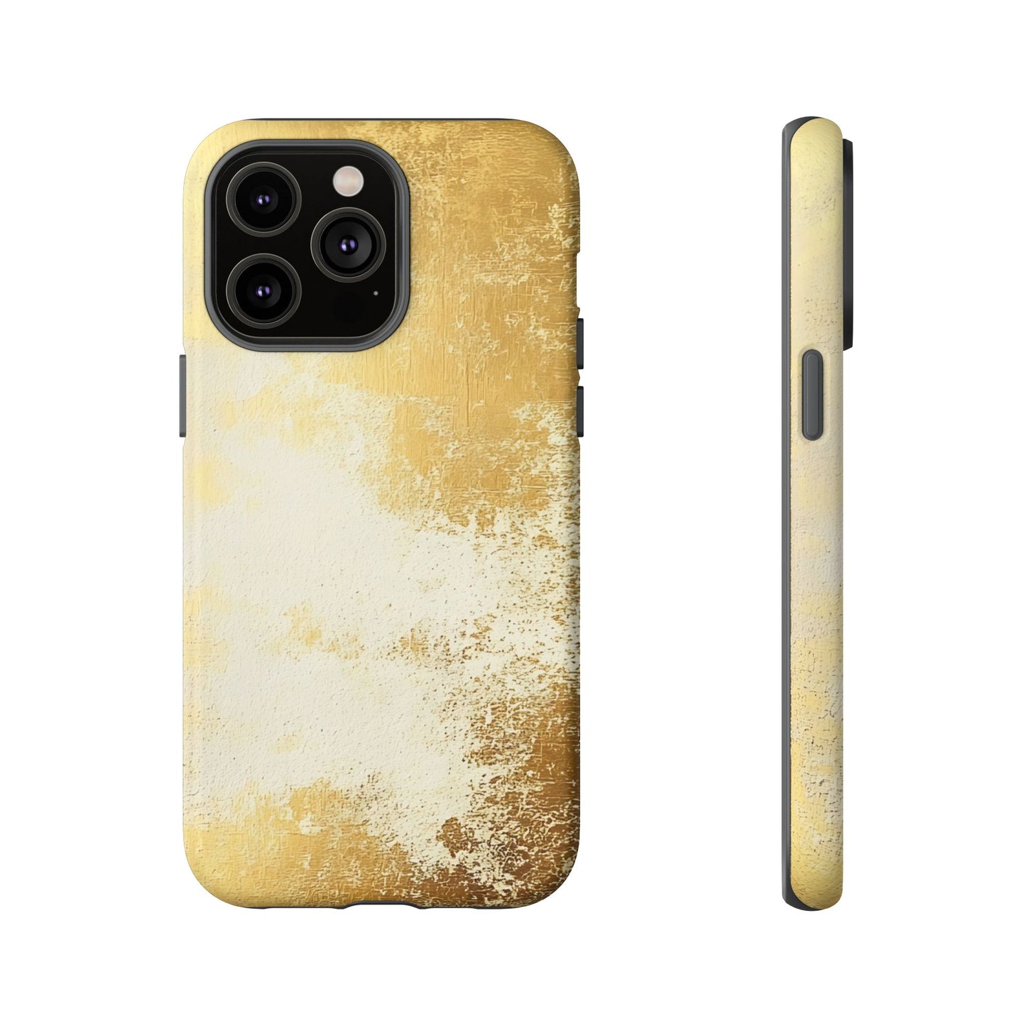 Stylish Phone Case - Gold Texture, Tough Cases, Protective Cover, Gift for Him, Glamorous Phone Accessory