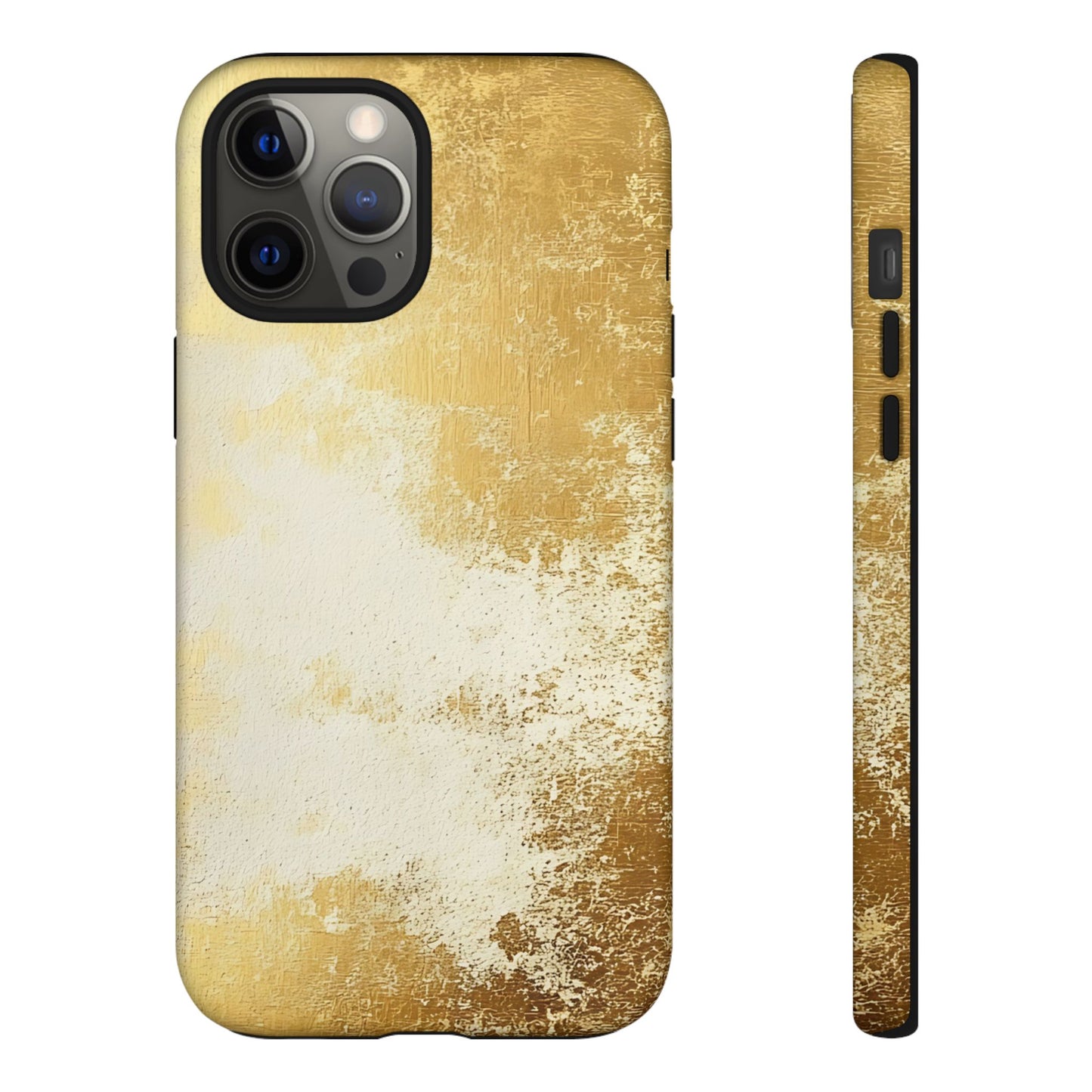 Stylish Phone Case - Gold Texture, Tough Cases, Protective Cover, Gift for Him, Glamorous Phone Accessory