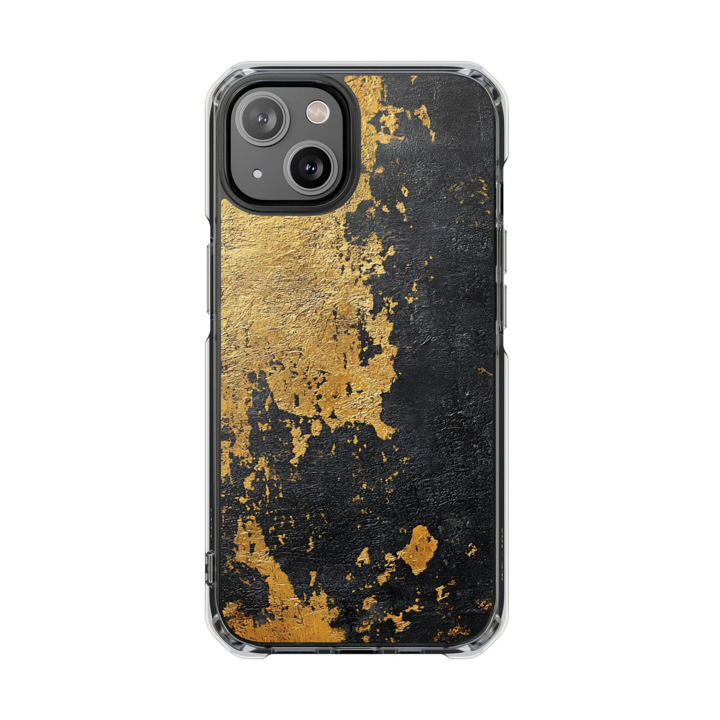 Stylish Magnetic Phone Case | Gold and Black Marble Design, Durable Slim Shell, Gift for Her, Trendy Tech Accessory, Customizable Cases