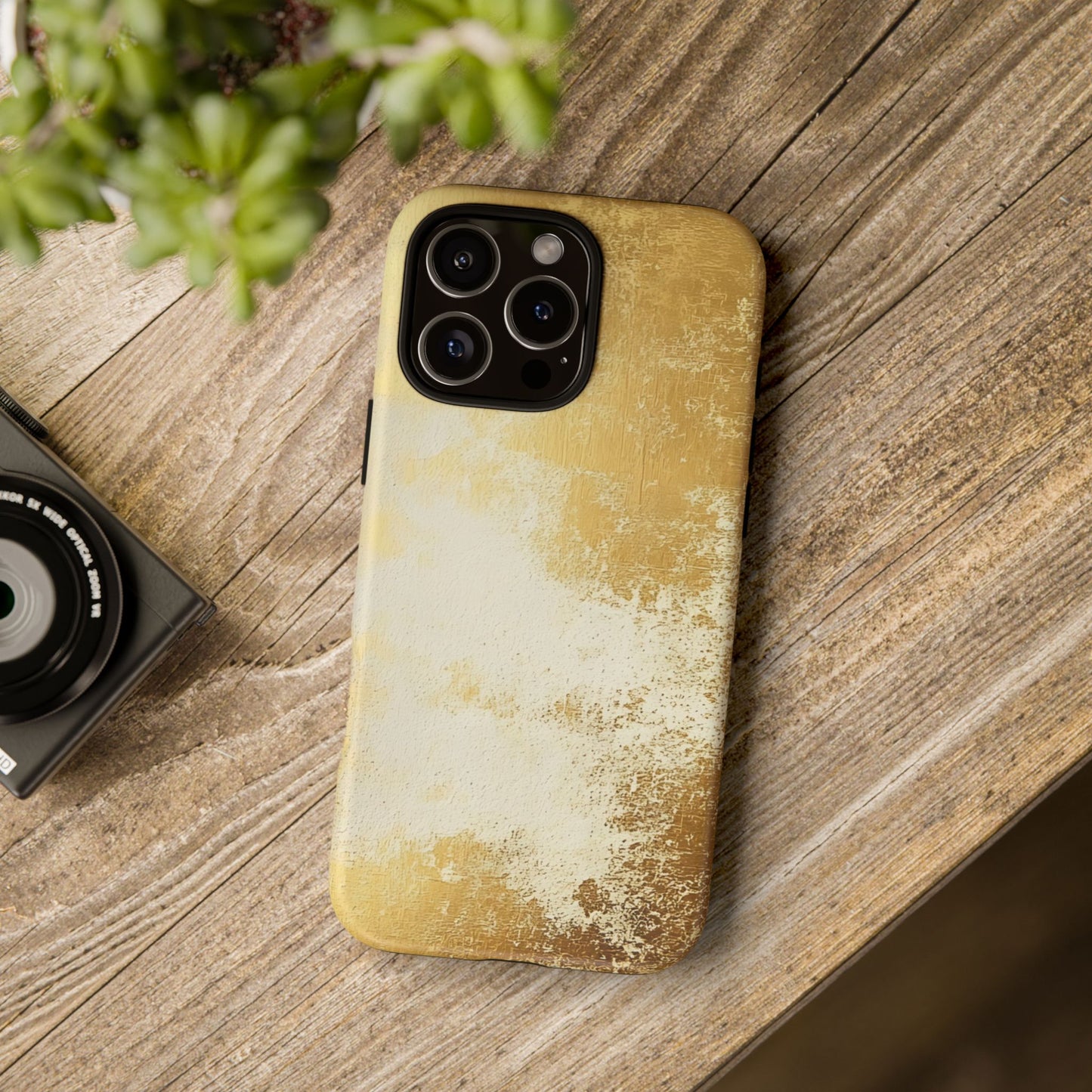 Stylish Phone Case - Gold Texture, Tough Cases, Protective Cover, Gift for Him, Glamorous Phone Accessory