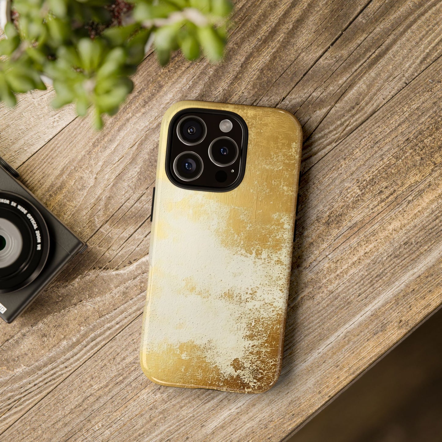 Stylish Phone Case - Gold Texture, Tough Cases, Protective Cover, Gift for Him, Glamorous Phone Accessory