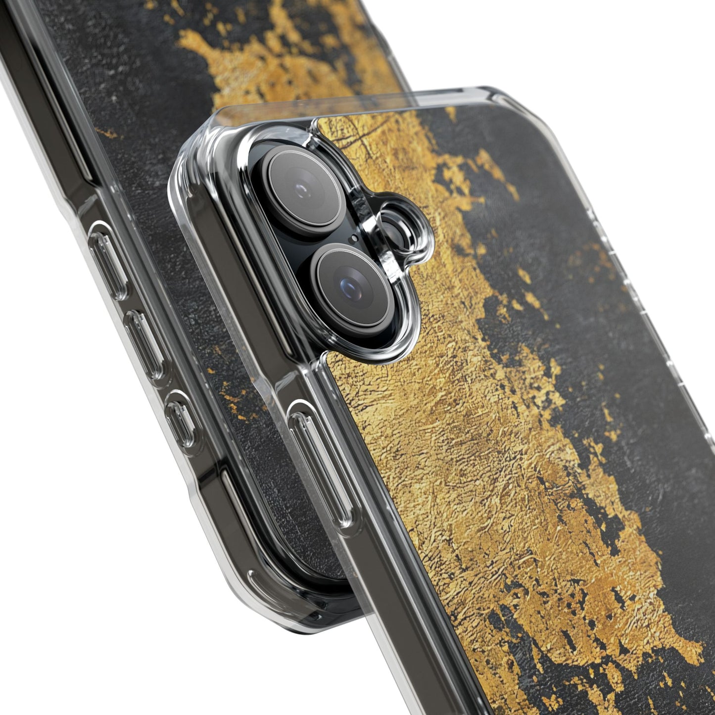 Stylish Magnetic Phone Case | Gold and Black Marble Design, Durable Slim Shell, Gift for Her, Trendy Tech Accessory, Customizable Cases