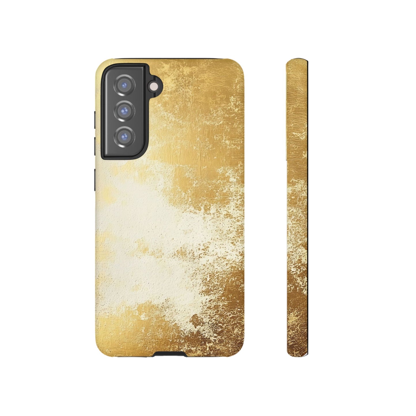 Stylish Phone Case - Gold Texture, Tough Cases, Protective Cover, Gift for Him, Glamorous Phone Accessory