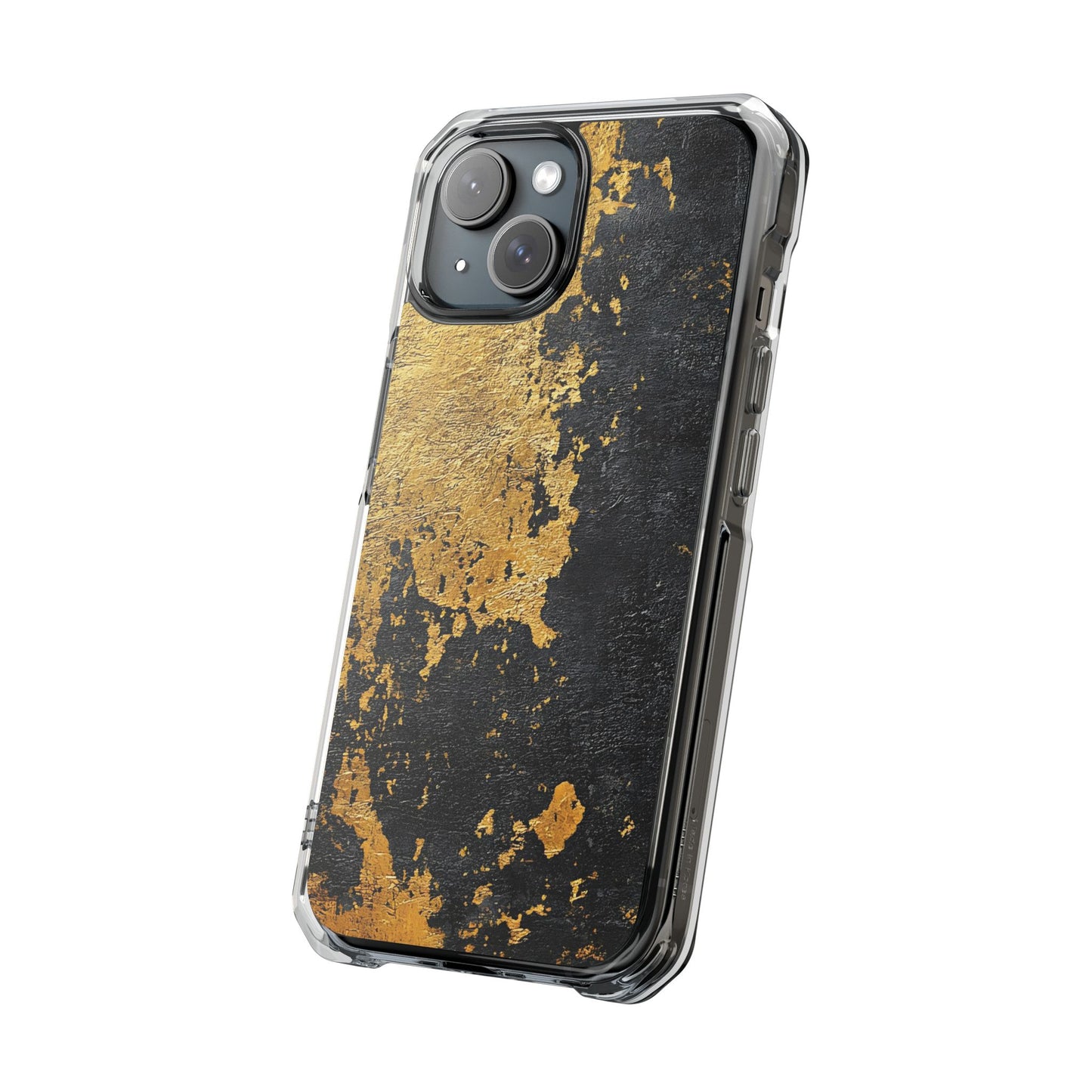 Stylish Magnetic Phone Case | Gold and Black Marble Design, Durable Slim Shell, Gift for Her, Trendy Tech Accessory, Customizable Cases