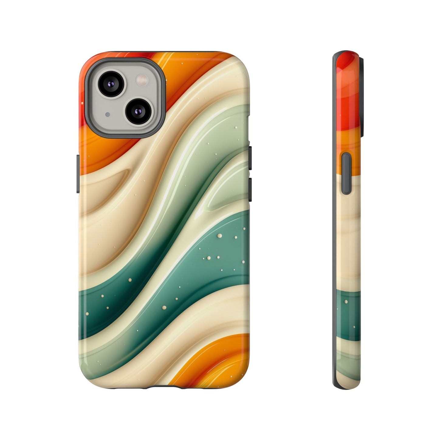 Retro Phone Case, Abstract Floral Design, Trendy Mobile Cover, Modern Tech Accessories, Gift for Her