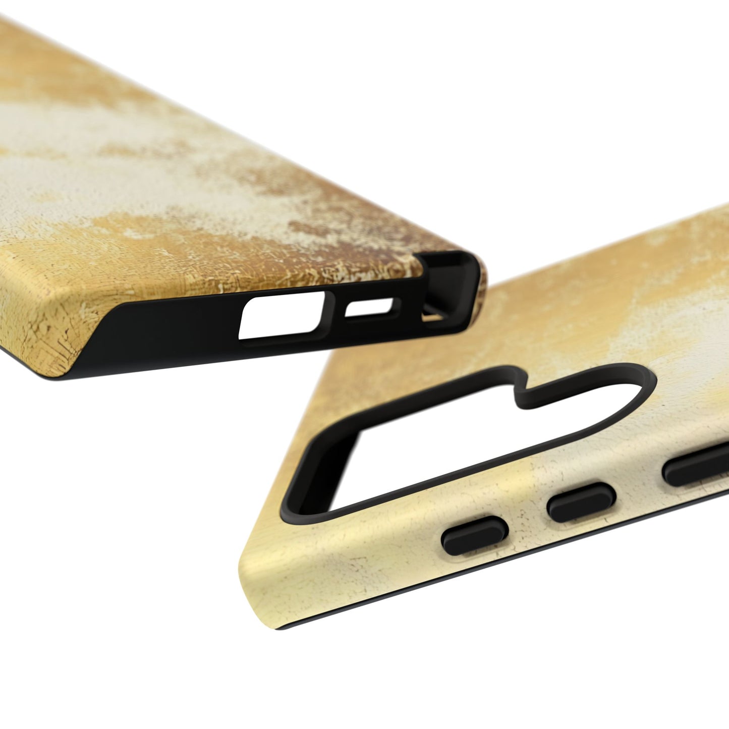 Stylish Phone Case - Gold Texture, Tough Cases, Protective Cover, Gift for Him, Glamorous Phone Accessory