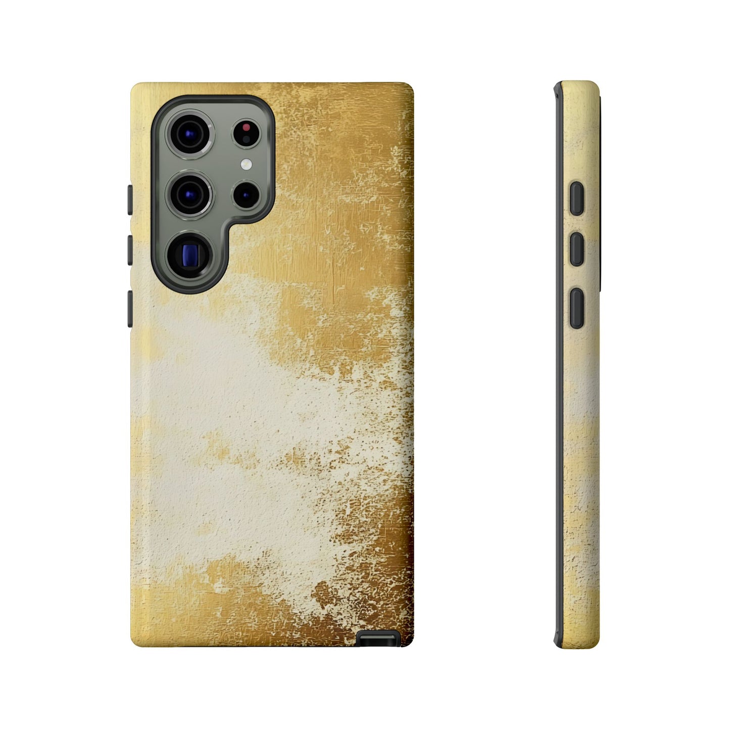 Stylish Phone Case - Gold Texture, Tough Cases, Protective Cover, Gift for Him, Glamorous Phone Accessory