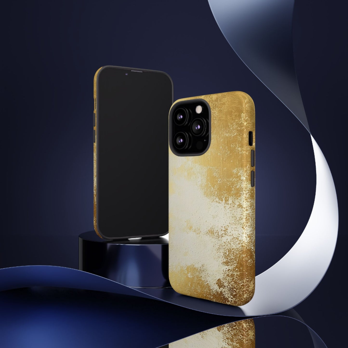 Stylish Phone Case - Gold Texture, Tough Cases, Protective Cover, Gift for Him, Glamorous Phone Accessory