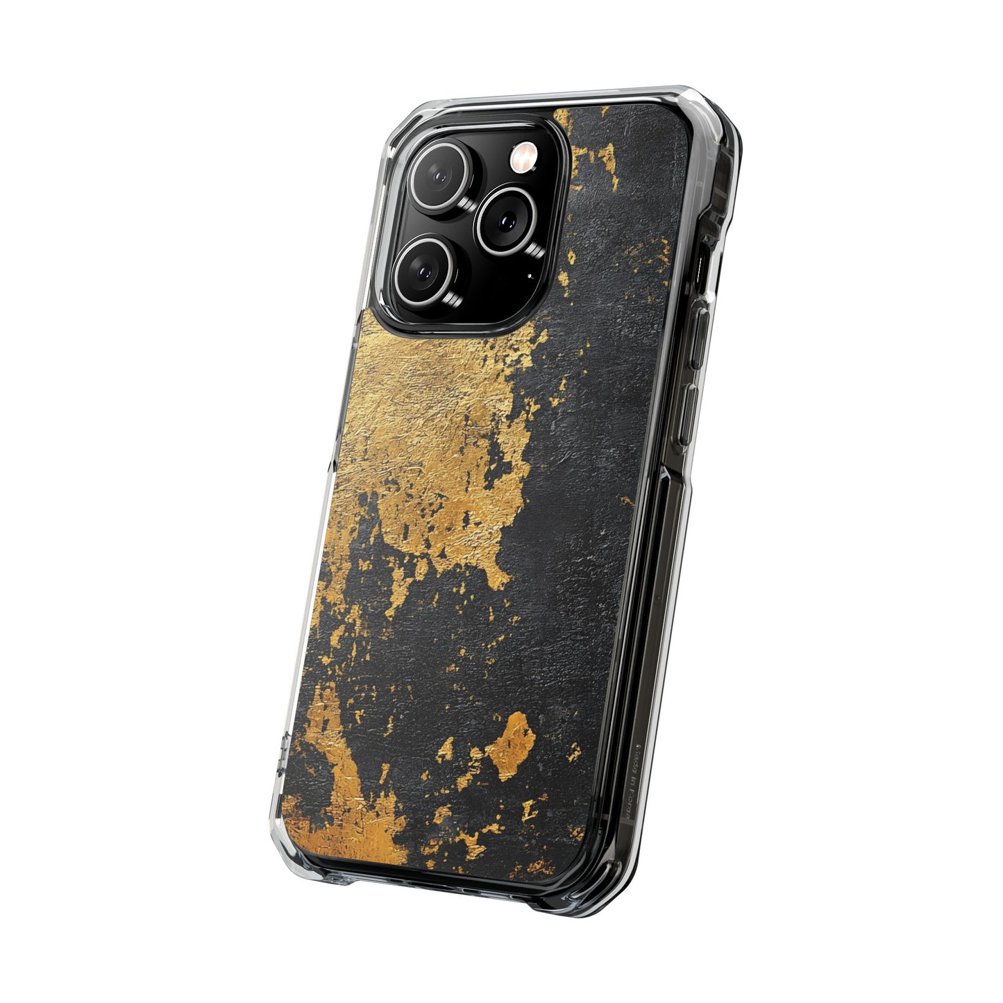 Stylish Magnetic Phone Case | Gold and Black Marble Design, Durable Slim Shell, Gift for Her, Trendy Tech Accessory, Customizable Cases