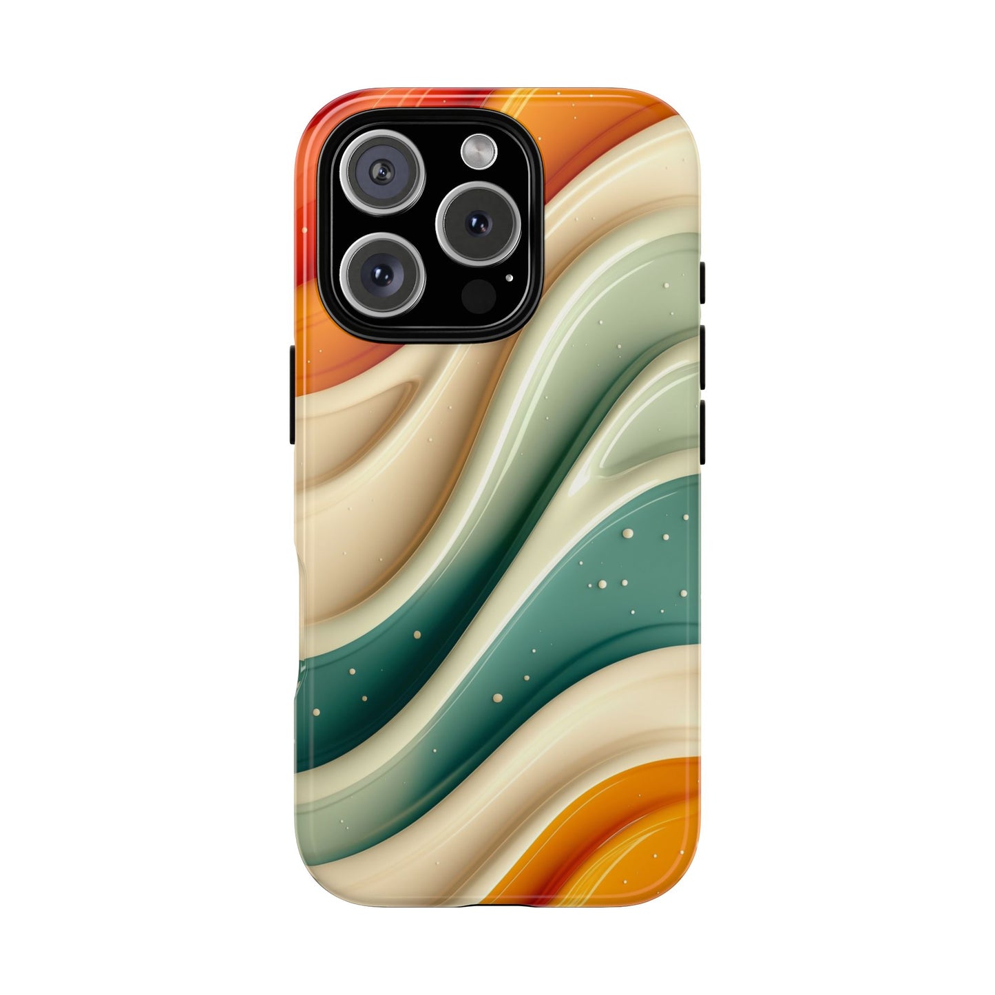 Retro Phone Case, Abstract Floral Design, Trendy Mobile Cover, Modern Tech Accessories, Gift for Her