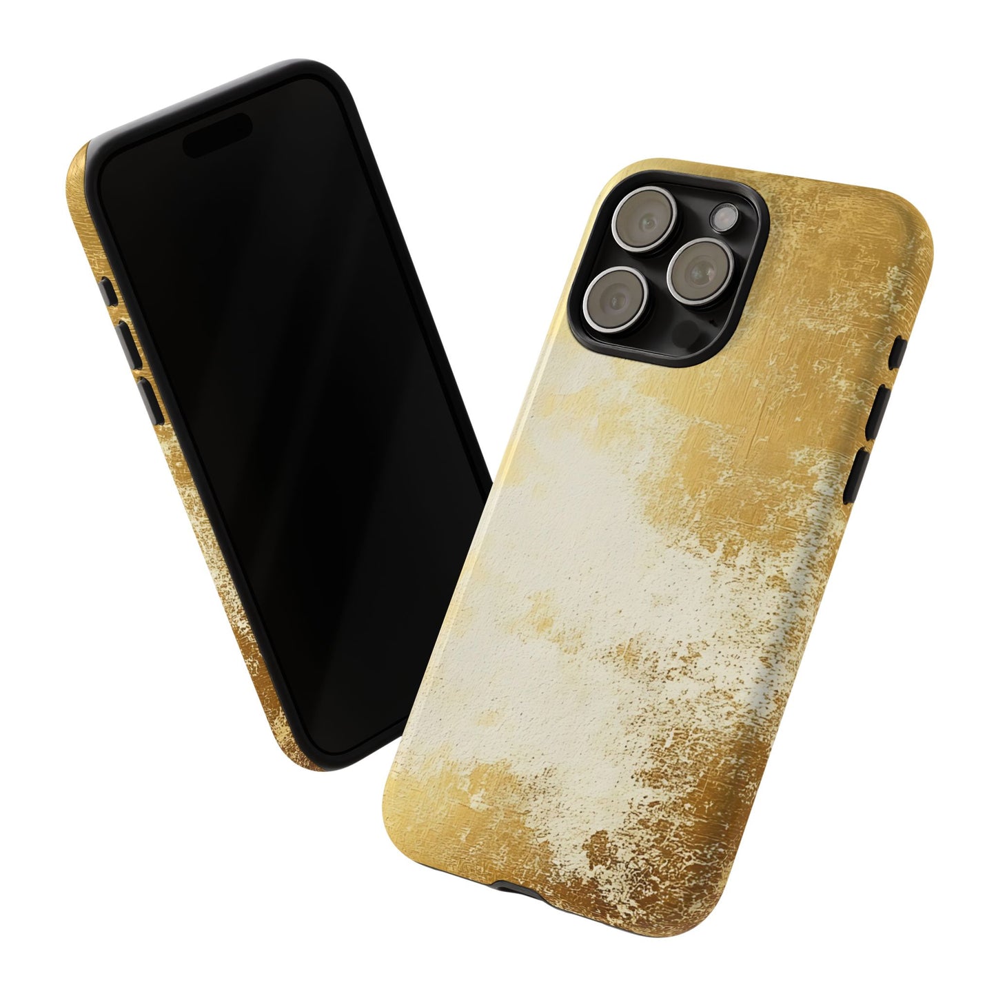 Stylish Phone Case - Gold Texture, Tough Cases, Protective Cover, Gift for Him, Glamorous Phone Accessory