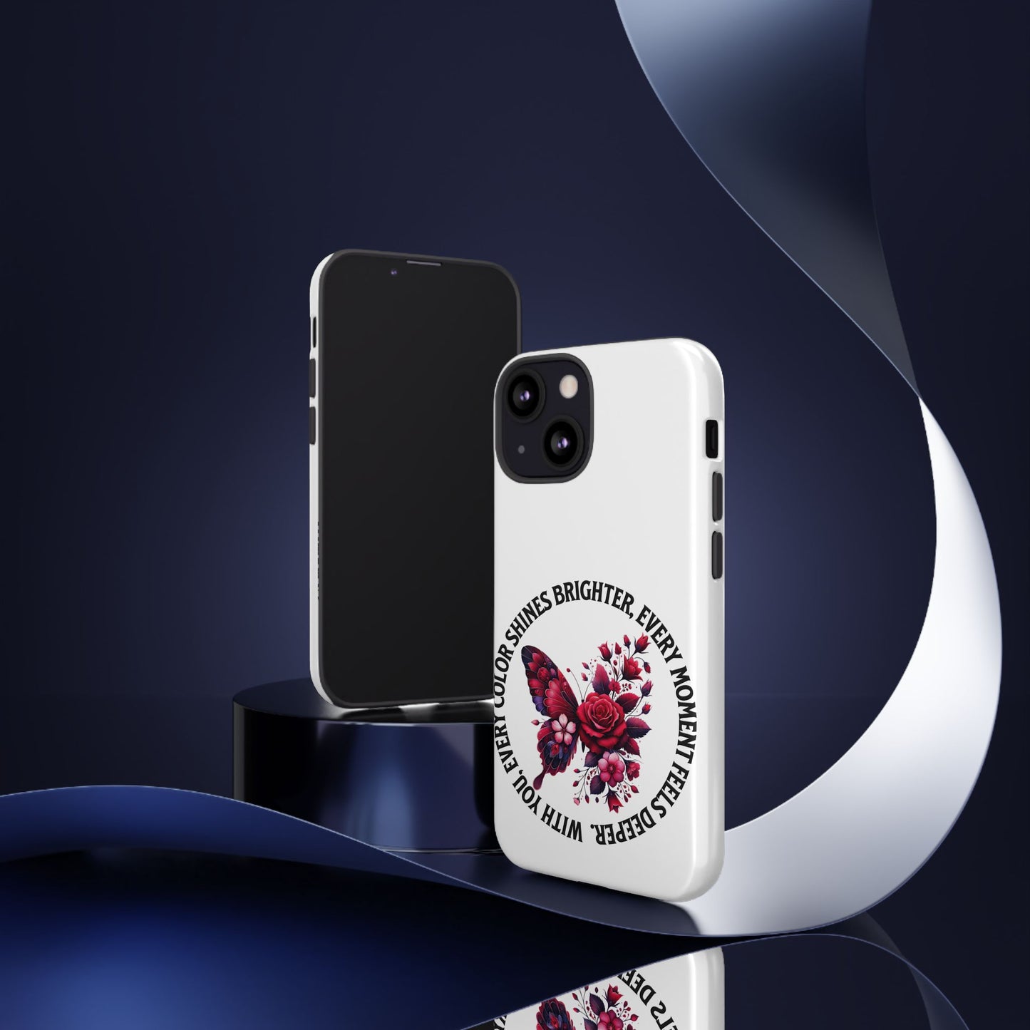 Artistic Phone Case with Butterfly and Quote, Gift for Nature Lovers, Stylish Accessory for All Occasions, Trendy Phone Cover, Floral [...]