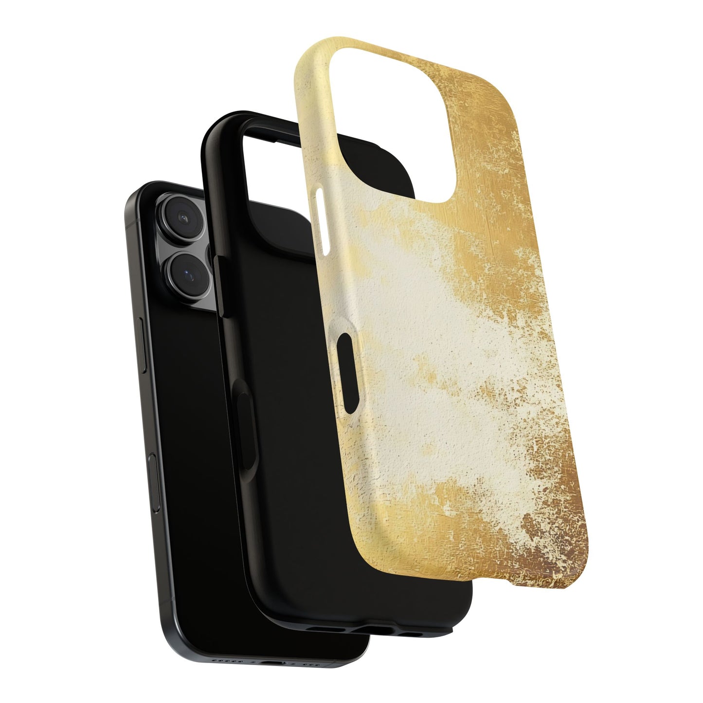 Stylish Phone Case - Gold Texture, Tough Cases, Protective Cover, Gift for Him, Glamorous Phone Accessory