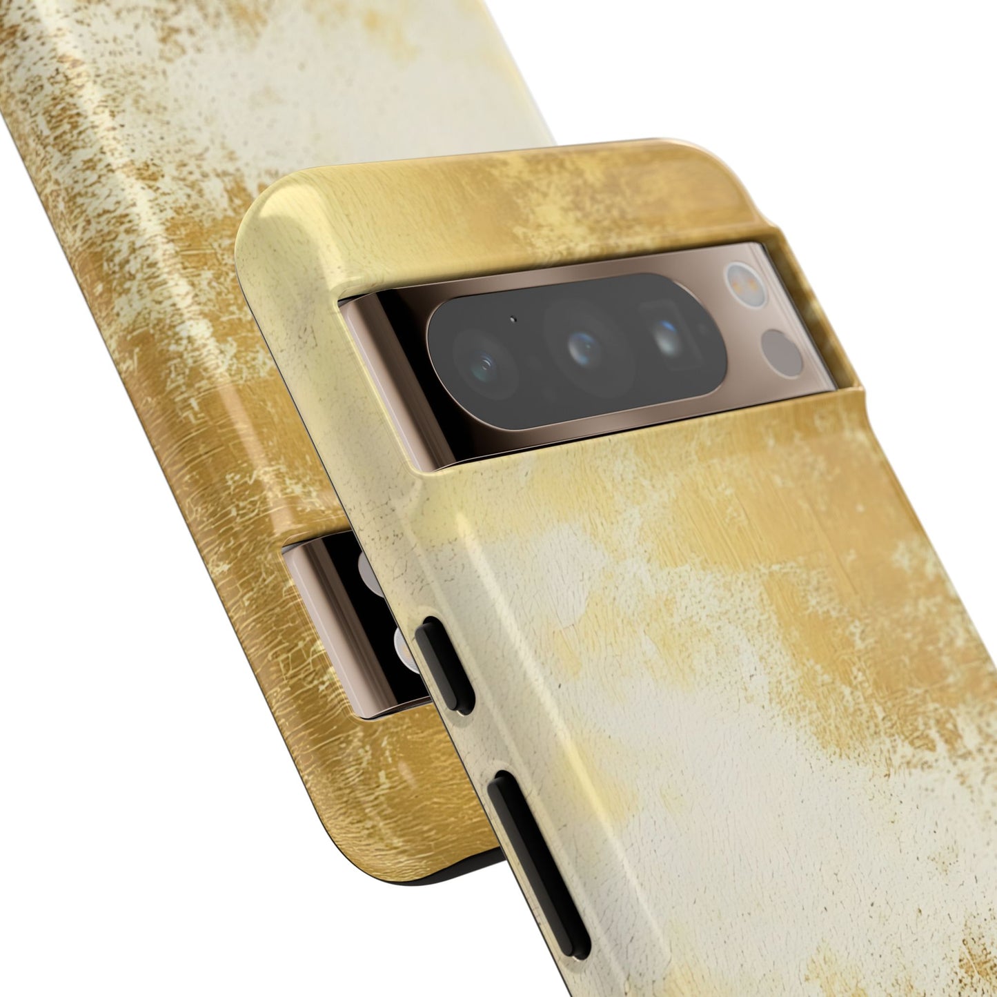 Stylish Phone Case - Gold Texture, Tough Cases, Protective Cover, Gift for Him, Glamorous Phone Accessory