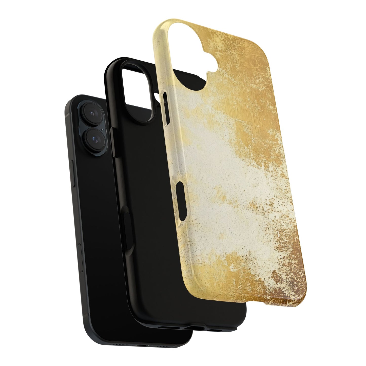Stylish Phone Case - Gold Texture, Tough Cases, Protective Cover, Gift for Him, Glamorous Phone Accessory