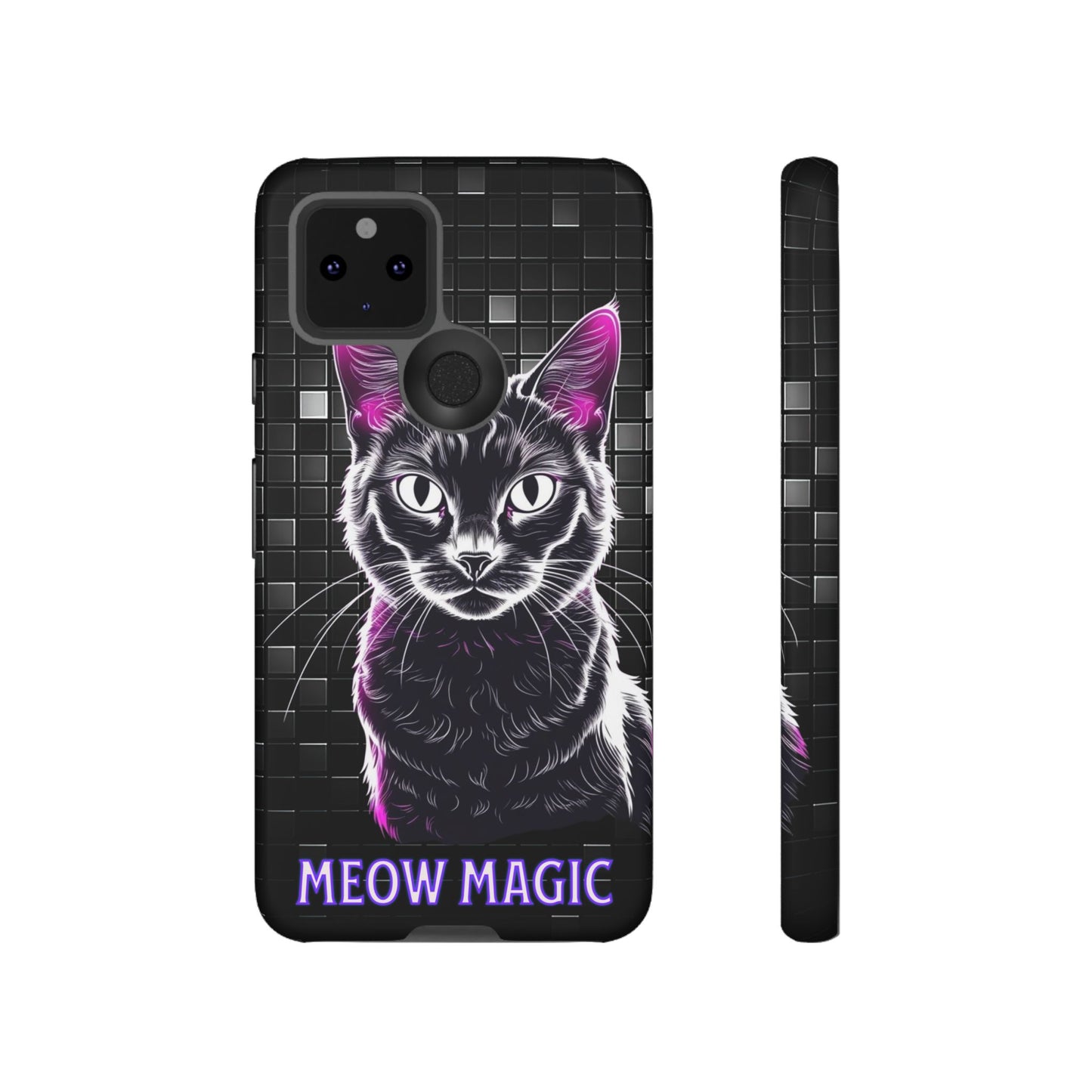 Cat Phone Case - Meow Magic, Cute Cat Lover Gift, Cat Mom Accessory, Pet-Themed Phone Cover, Stylish Cat Art Case