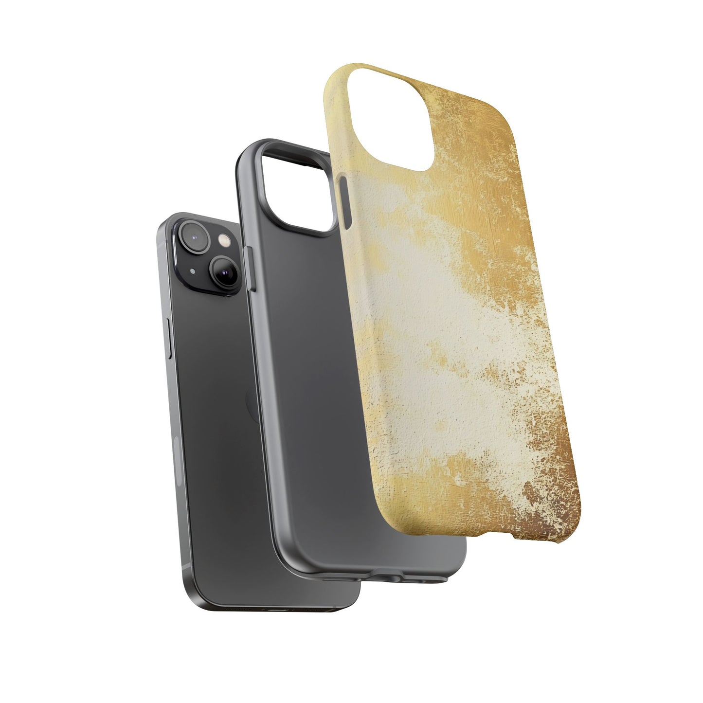 Stylish Phone Case - Gold Texture, Tough Cases, Protective Cover, Gift for Him, Glamorous Phone Accessory