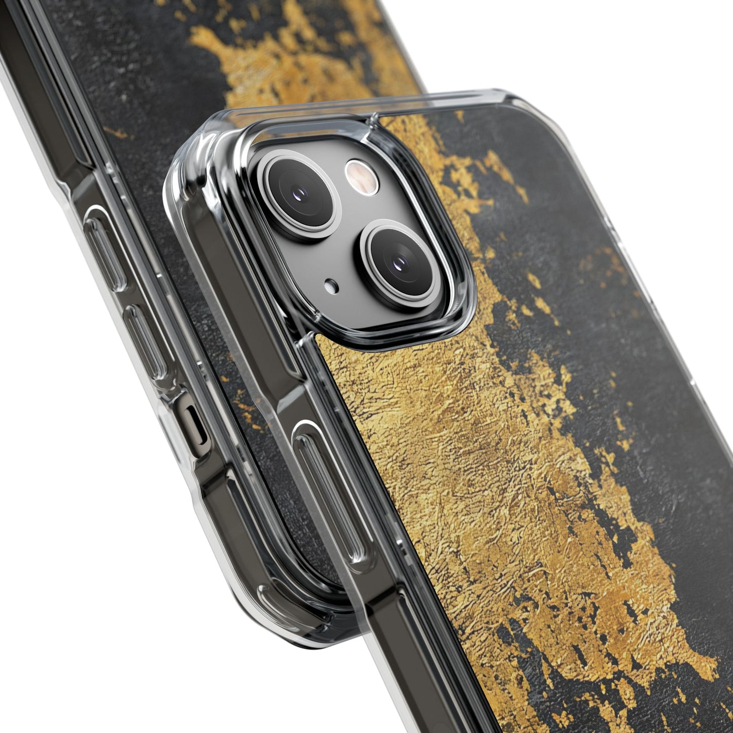 Stylish Magnetic Phone Case | Gold and Black Marble Design, Durable Slim Shell, Gift for Her, Trendy Tech Accessory, Customizable Cases