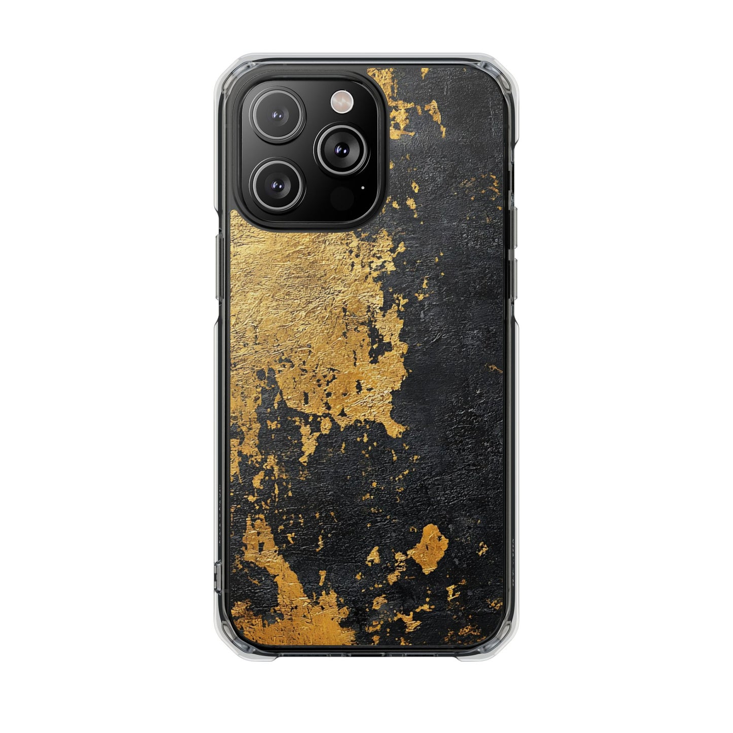 Stylish Magnetic Phone Case | Gold and Black Marble Design, Durable Slim Shell, Gift for Her, Trendy Tech Accessory, Customizable Cases