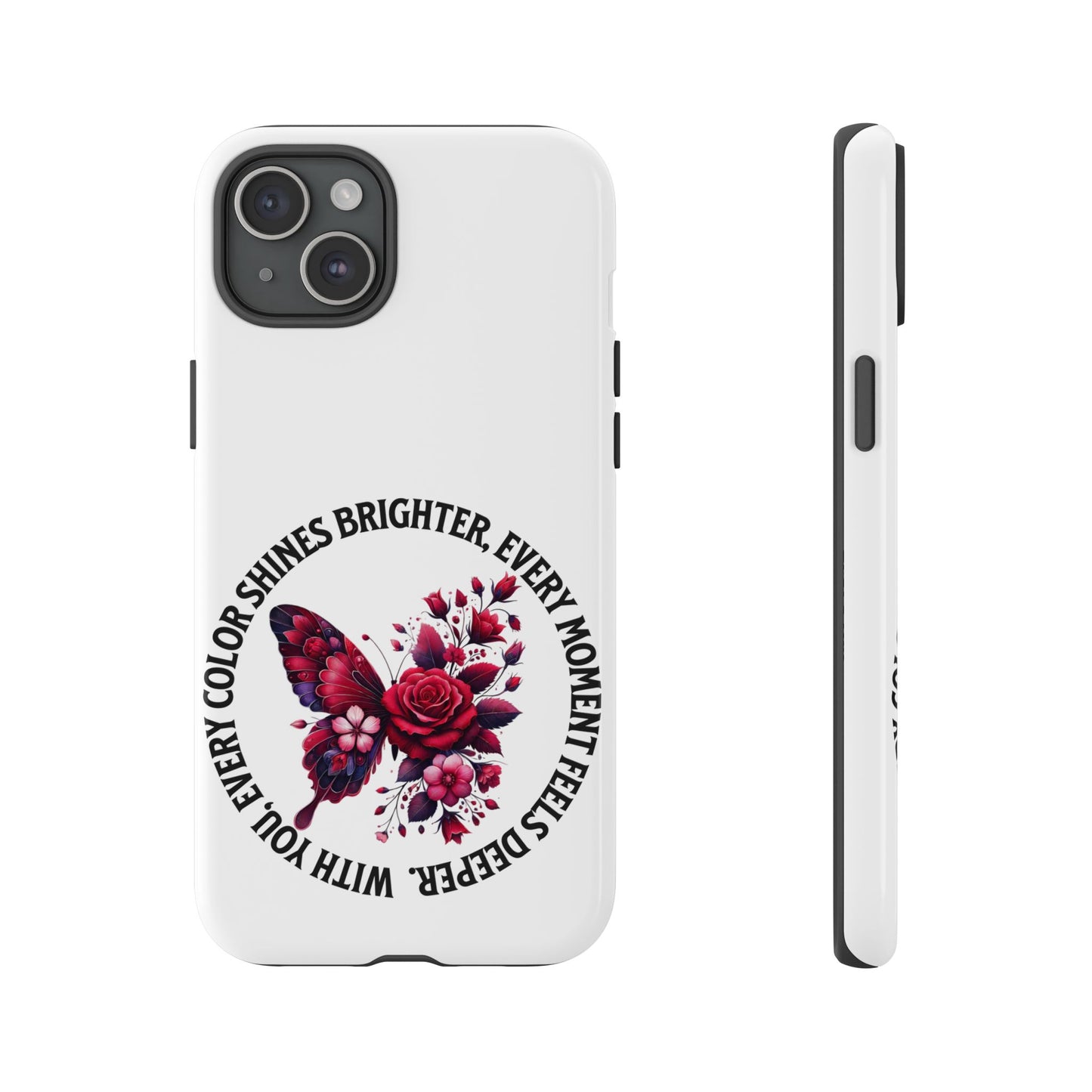 Artistic Phone Case with Butterfly and Quote, Gift for Nature Lovers, Stylish Accessory for All Occasions, Trendy Phone Cover, Floral [...]