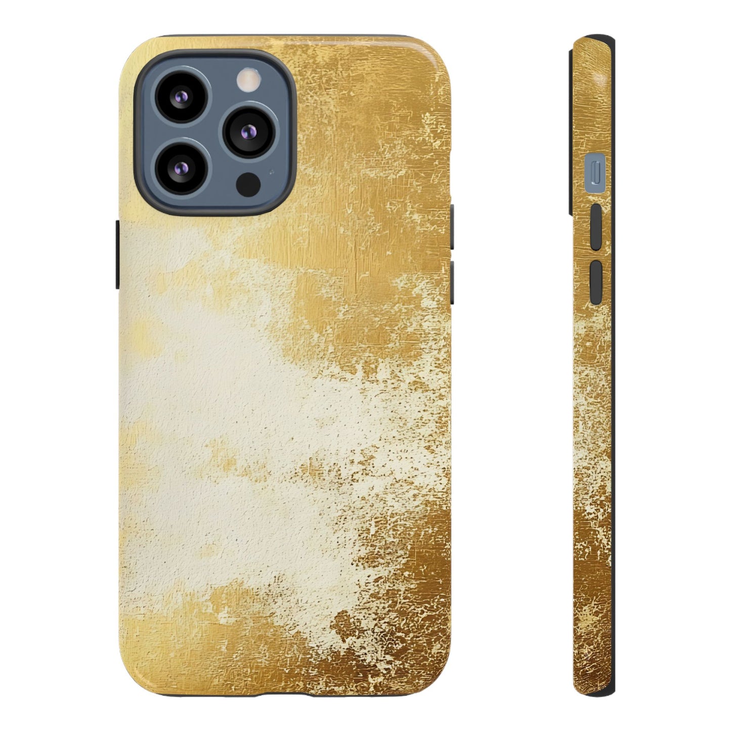 Stylish Phone Case - Gold Texture, Tough Cases, Protective Cover, Gift for Him, Glamorous Phone Accessory
