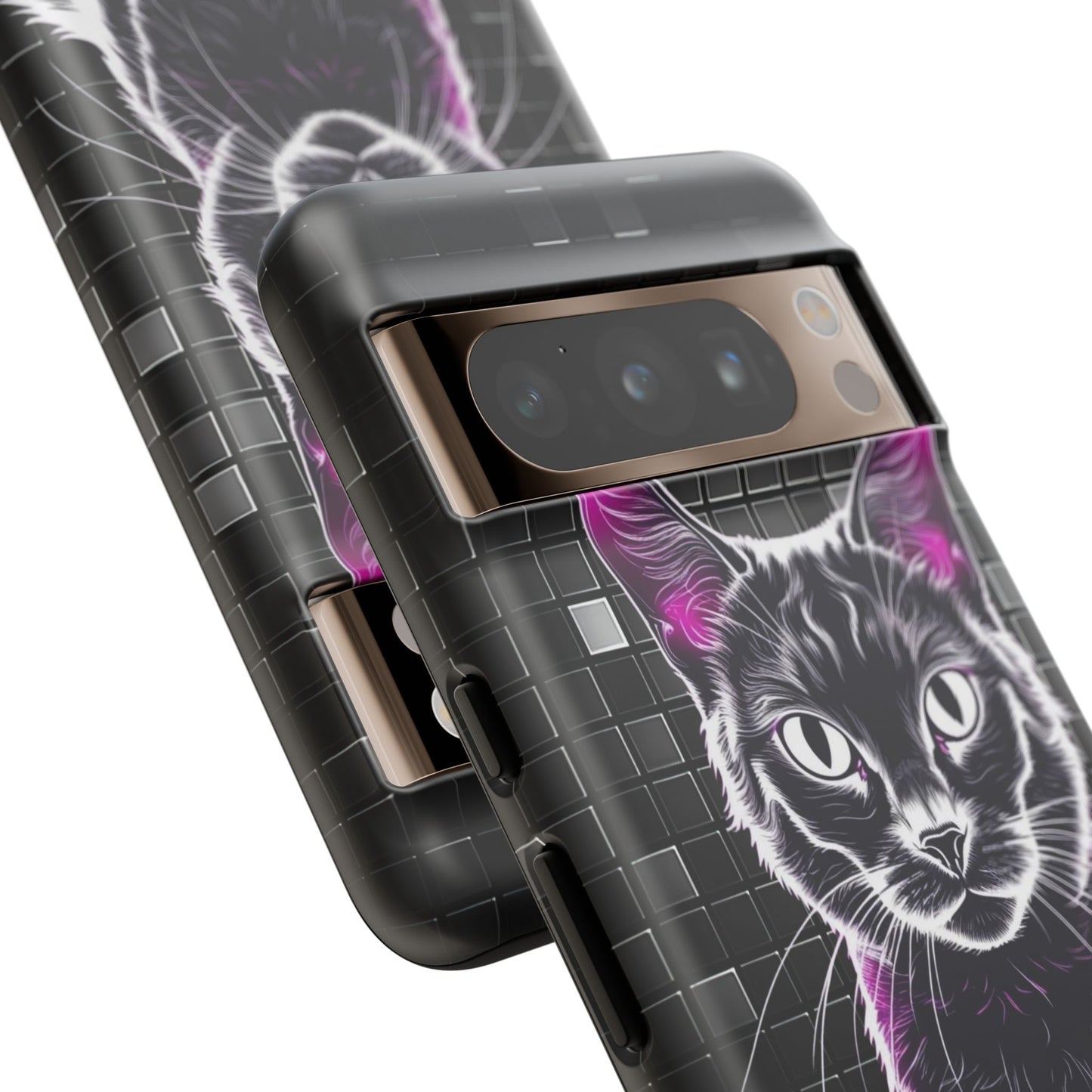 Cat Phone Case - Meow Magic, Cute Cat Lover Gift, Cat Mom Accessory, Pet-Themed Phone Cover, Stylish Cat Art Case