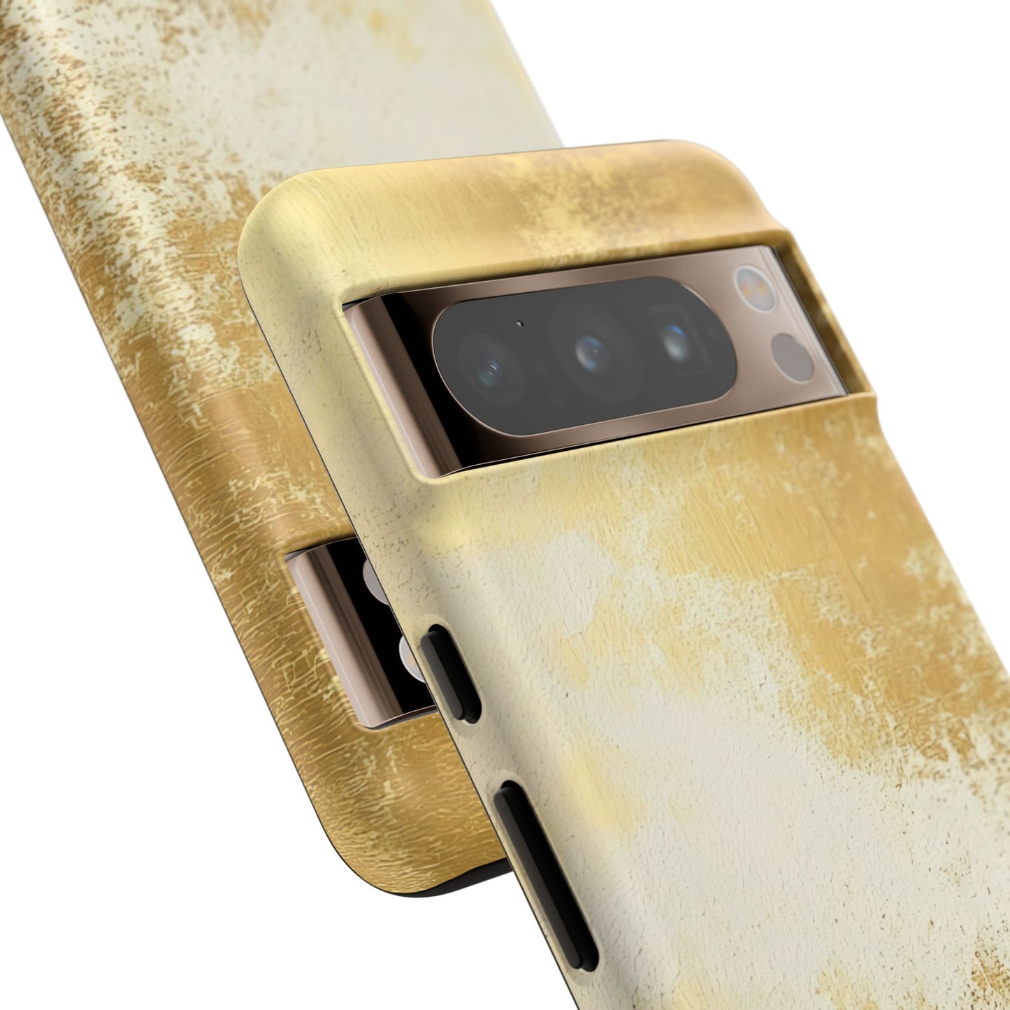 Stylish Phone Case - Gold Texture, Tough Cases, Protective Cover, Gift for Him, Glamorous Phone Accessory