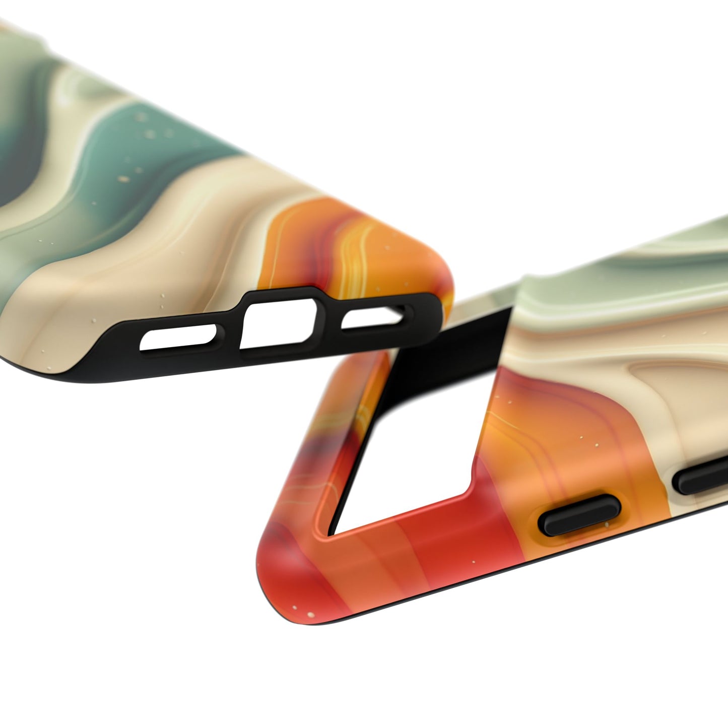 Retro Phone Case, Abstract Floral Design, Trendy Mobile Cover, Modern Tech Accessories, Gift for Her