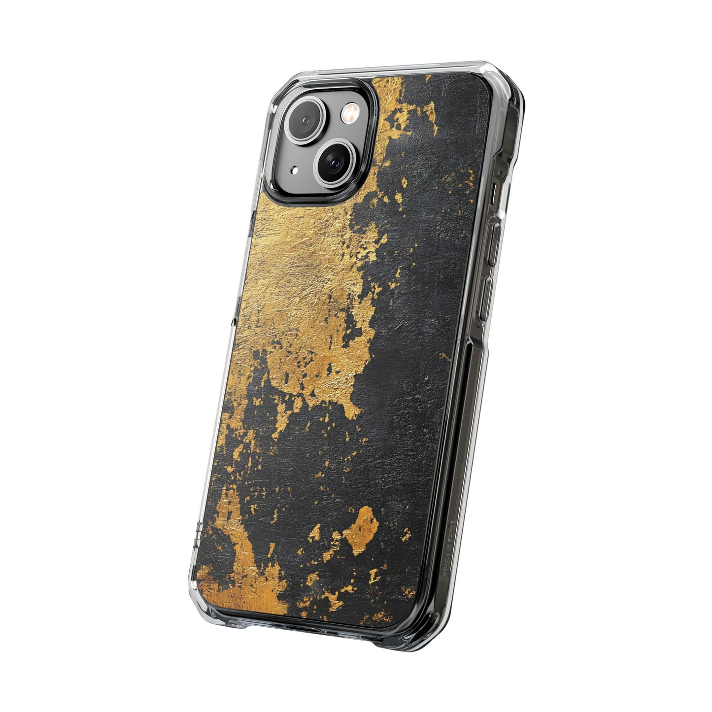 Stylish Magnetic Phone Case | Gold and Black Marble Design, Durable Slim Shell, Gift for Her, Trendy Tech Accessory, Customizable Cases
