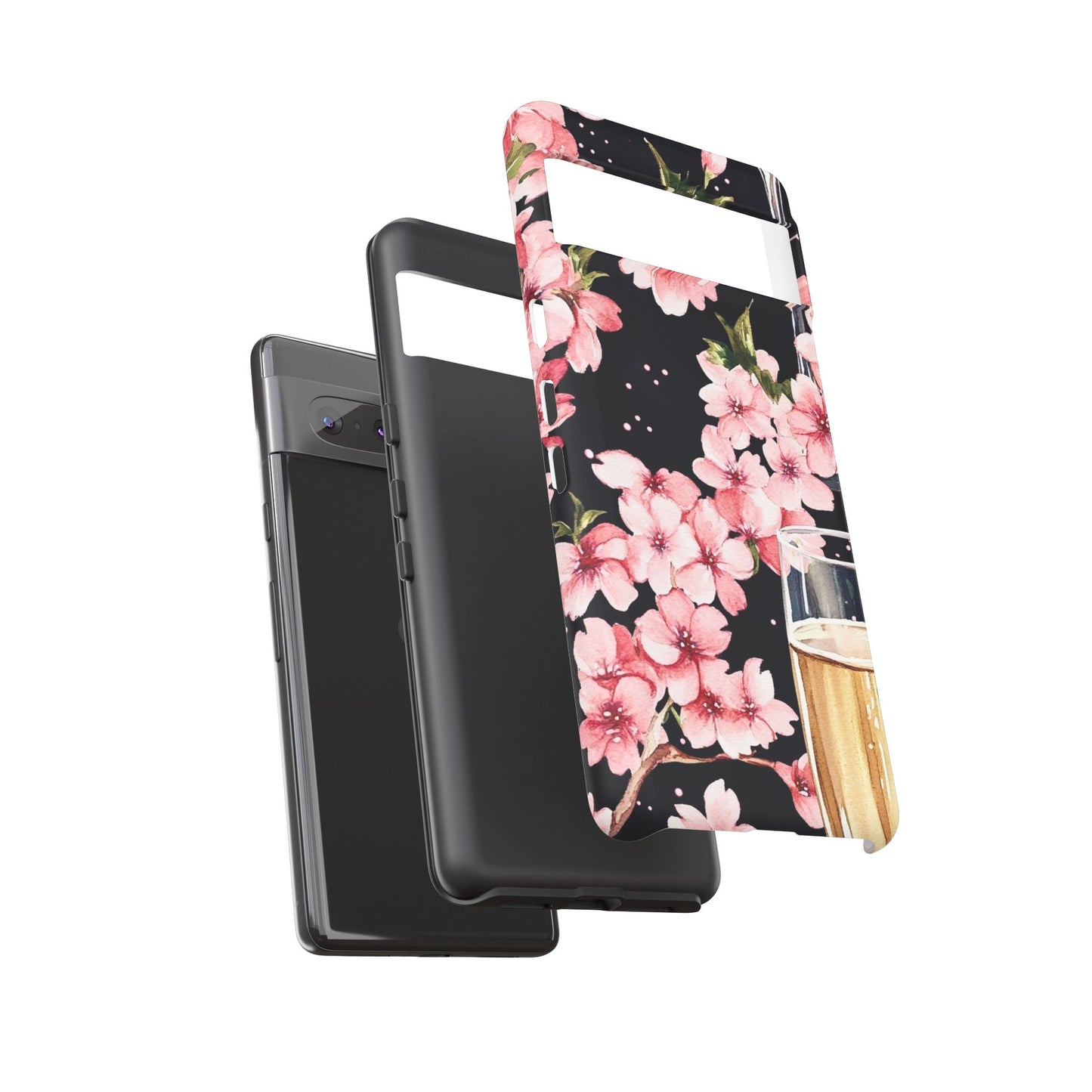 Chic Phone Case with Floral Design, Elegant Phone Cover for Women, Gift for Birthdays, Mother's Day, or Celebrations