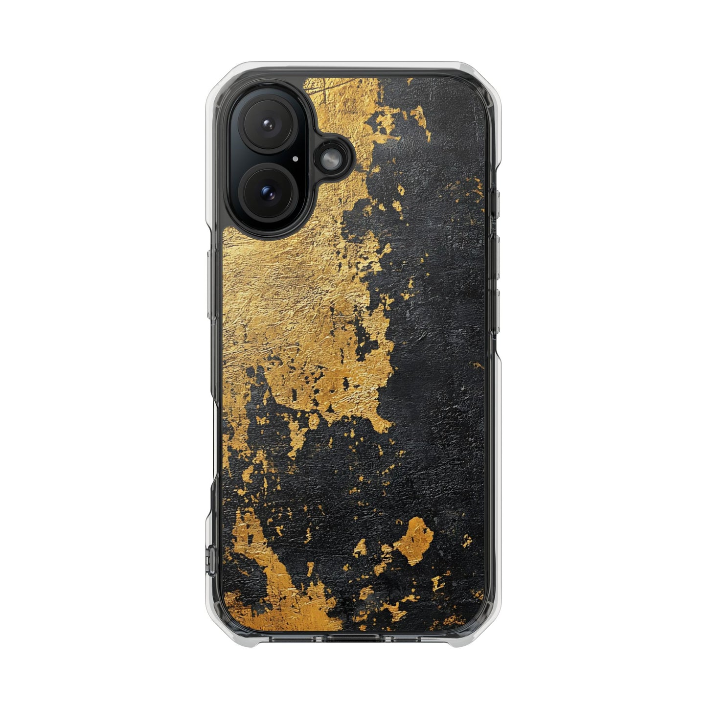 Stylish Magnetic Phone Case | Gold and Black Marble Design, Durable Slim Shell, Gift for Her, Trendy Tech Accessory, Customizable Cases