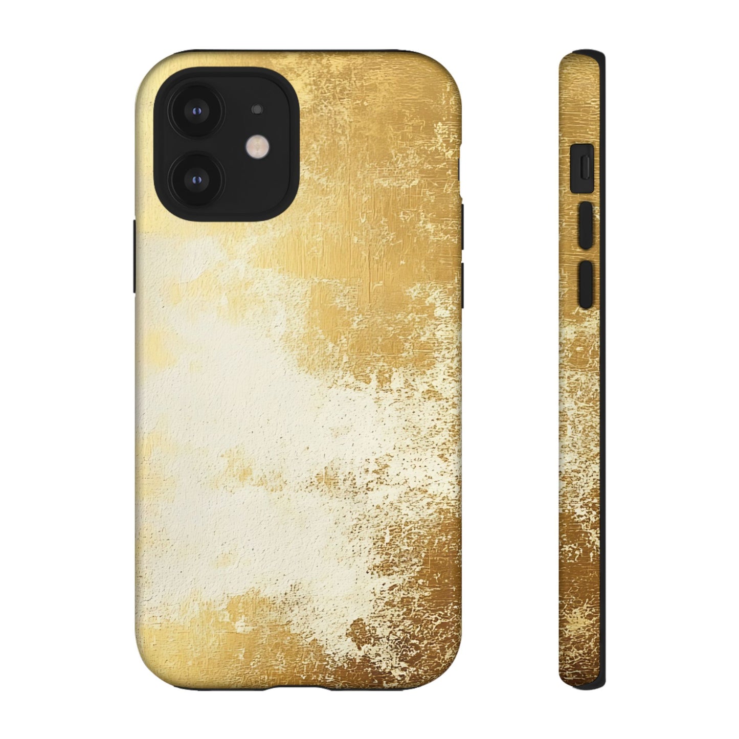 Stylish Phone Case - Gold Texture, Tough Cases, Protective Cover, Gift for Him, Glamorous Phone Accessory